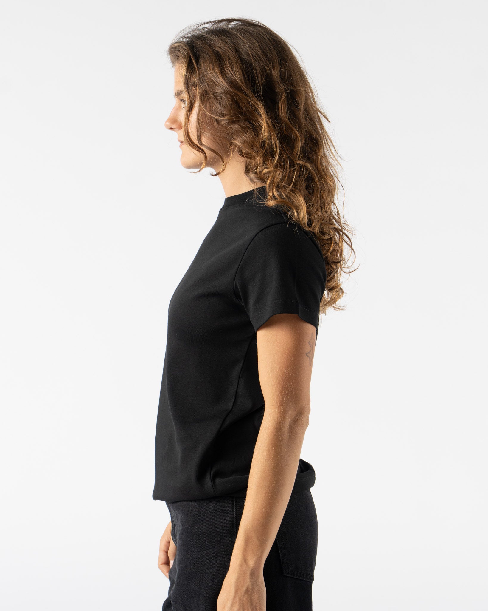 FLORE FLORE Monica Tee in Black