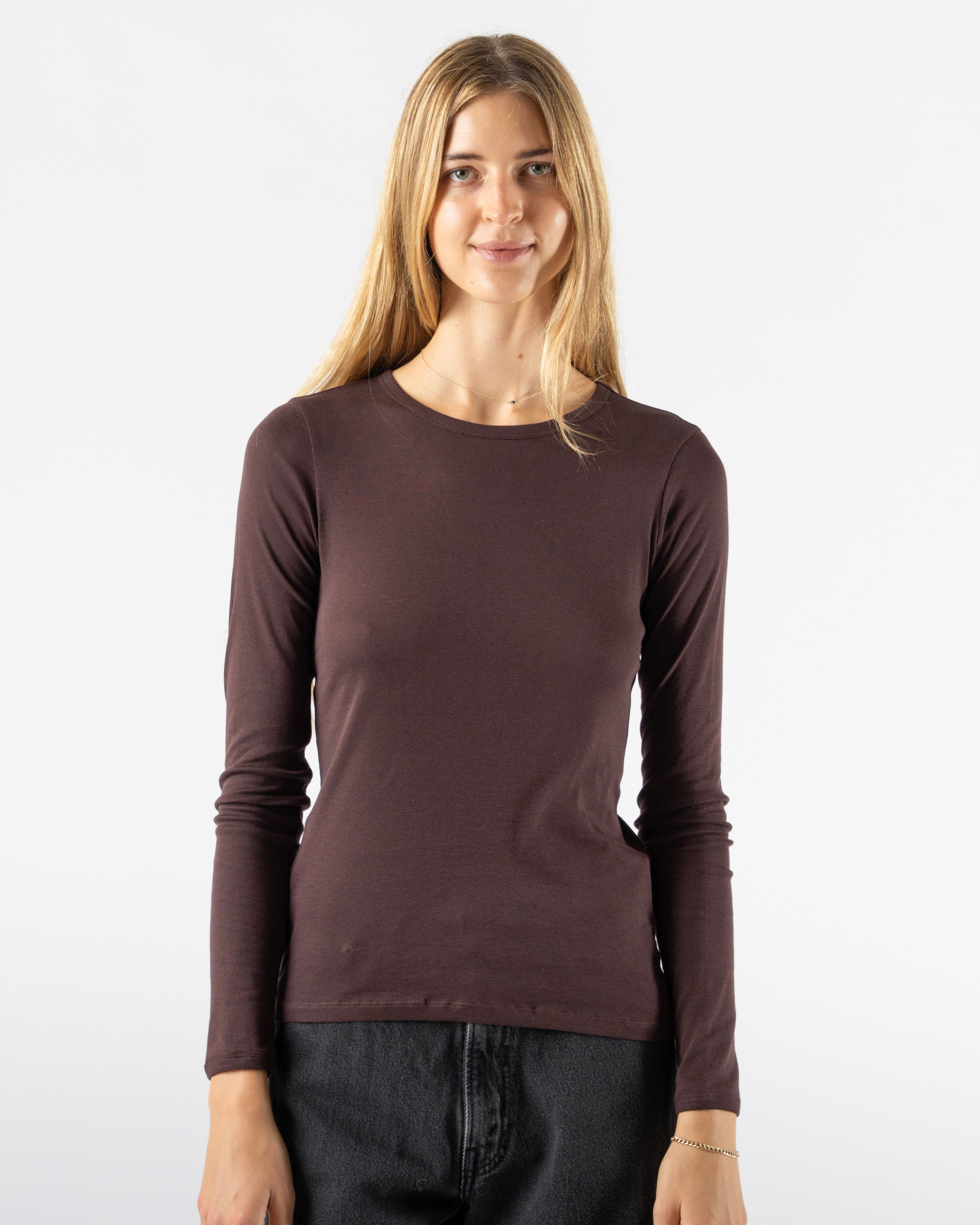 FLORE FLORE Olivia Long Sleeve in Black Curated at Jake and Jones