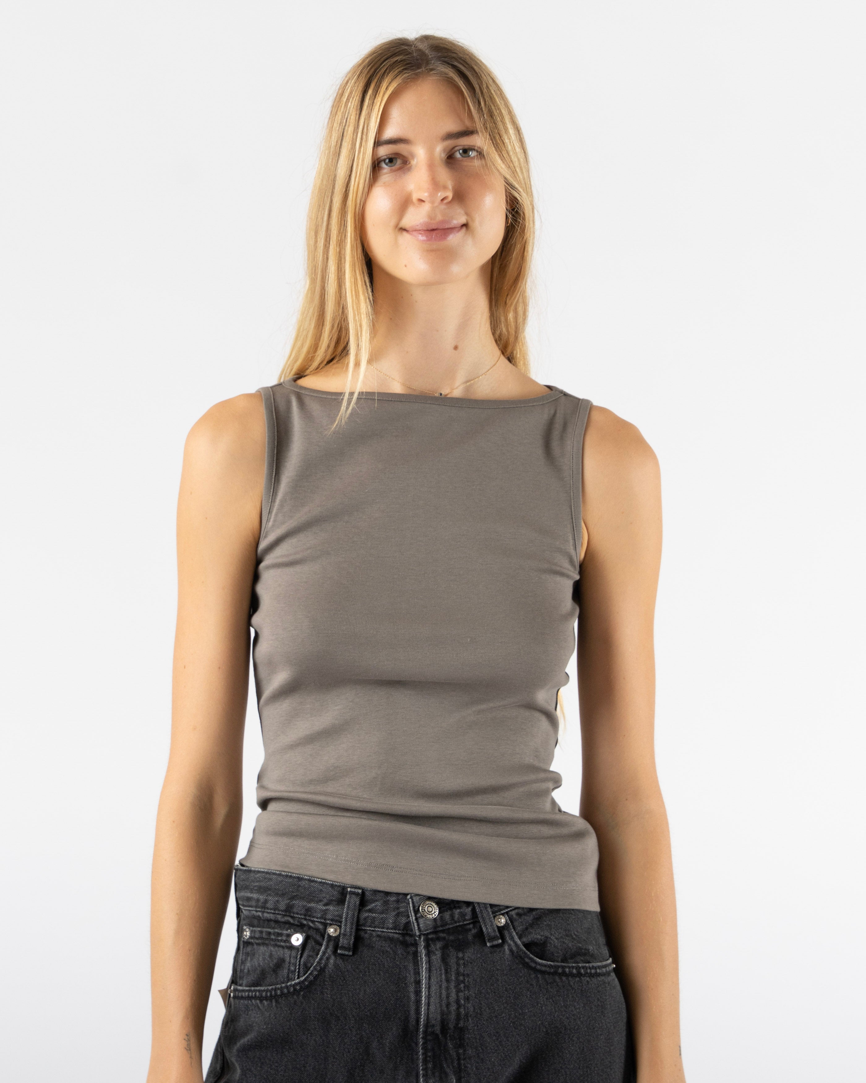 FLORE FLORE Timmi Tank in Mushroom Curated at Jake and Jones