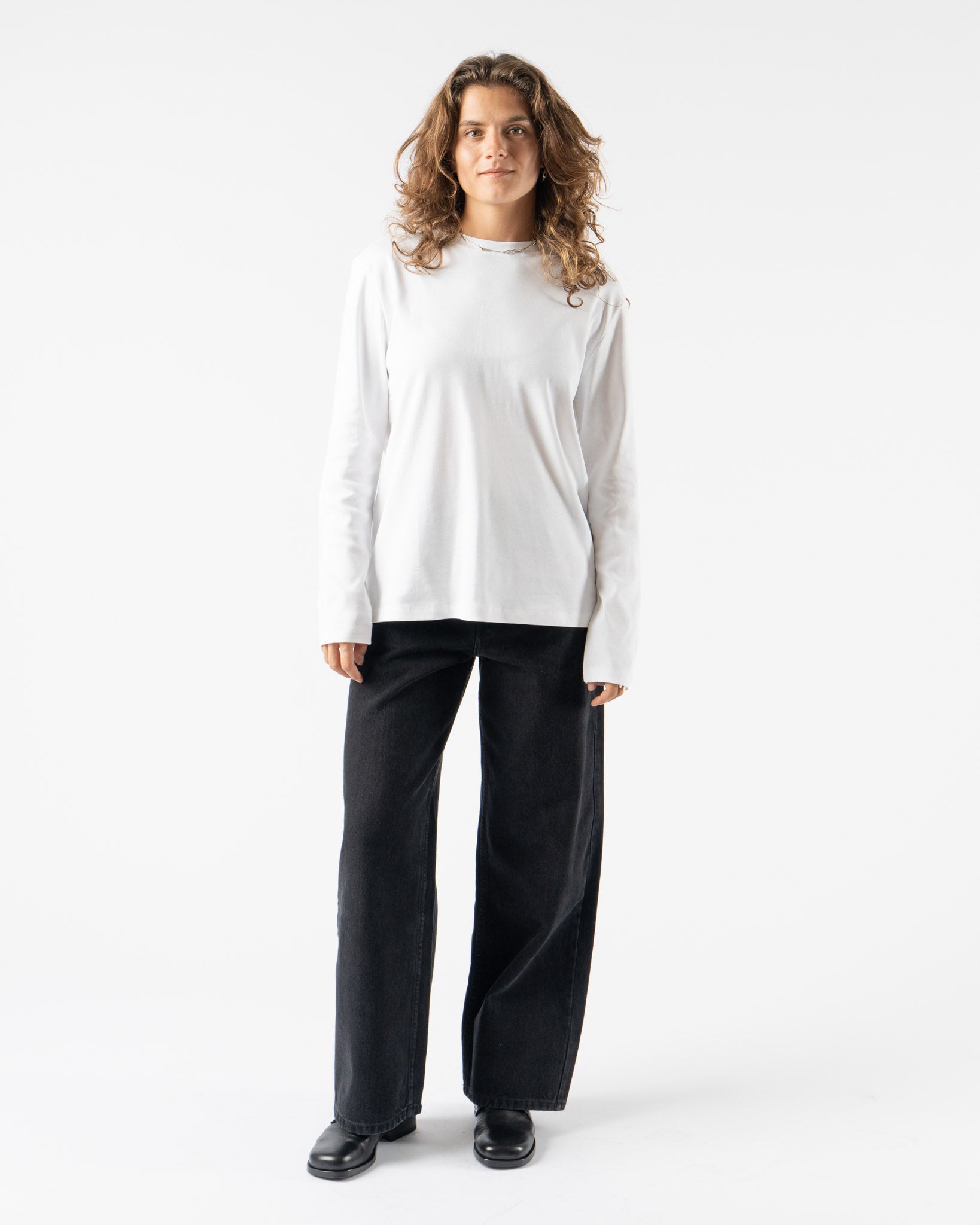 FLORE FLORE Maggie Long Sleeve in White