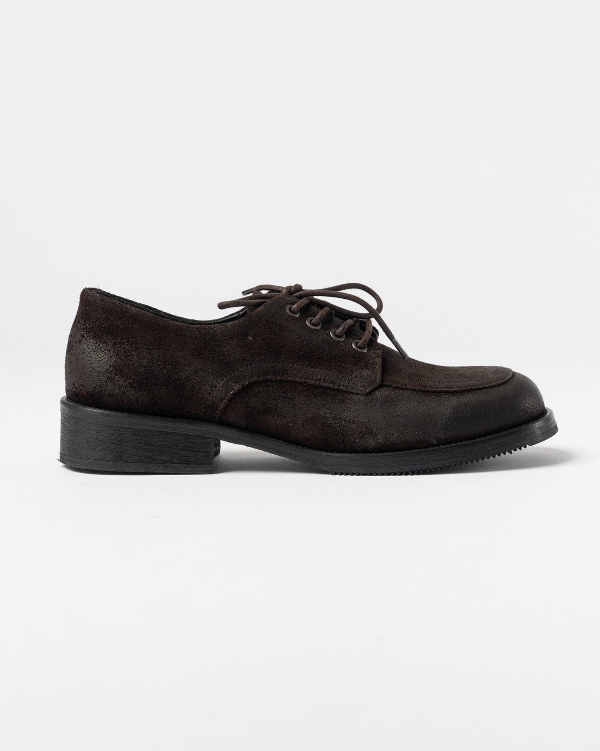 Paracia Old Buster in Waxed Suede Deep Brown