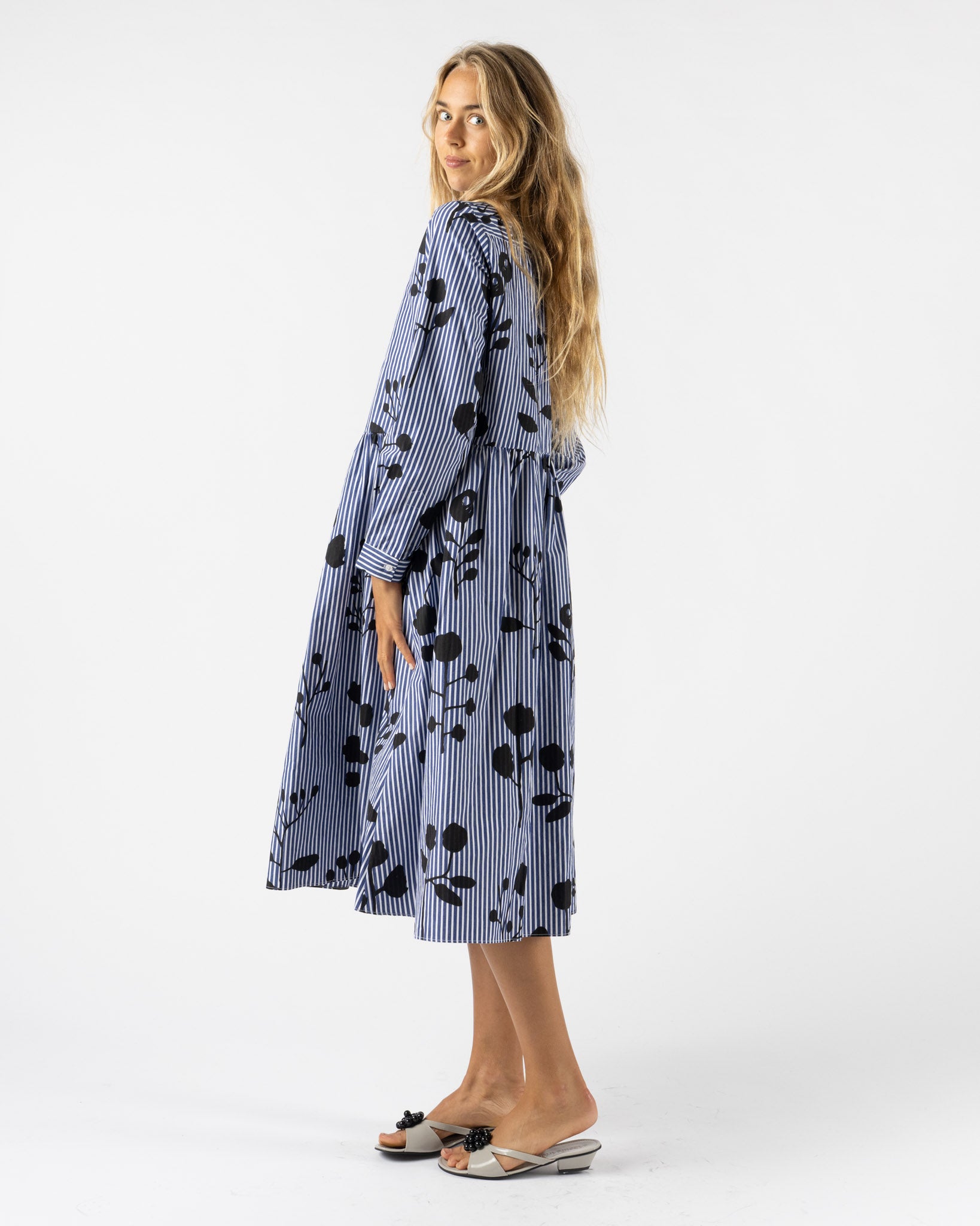 Fabiana Pigna Burgos Dress in Shadow Floral Print