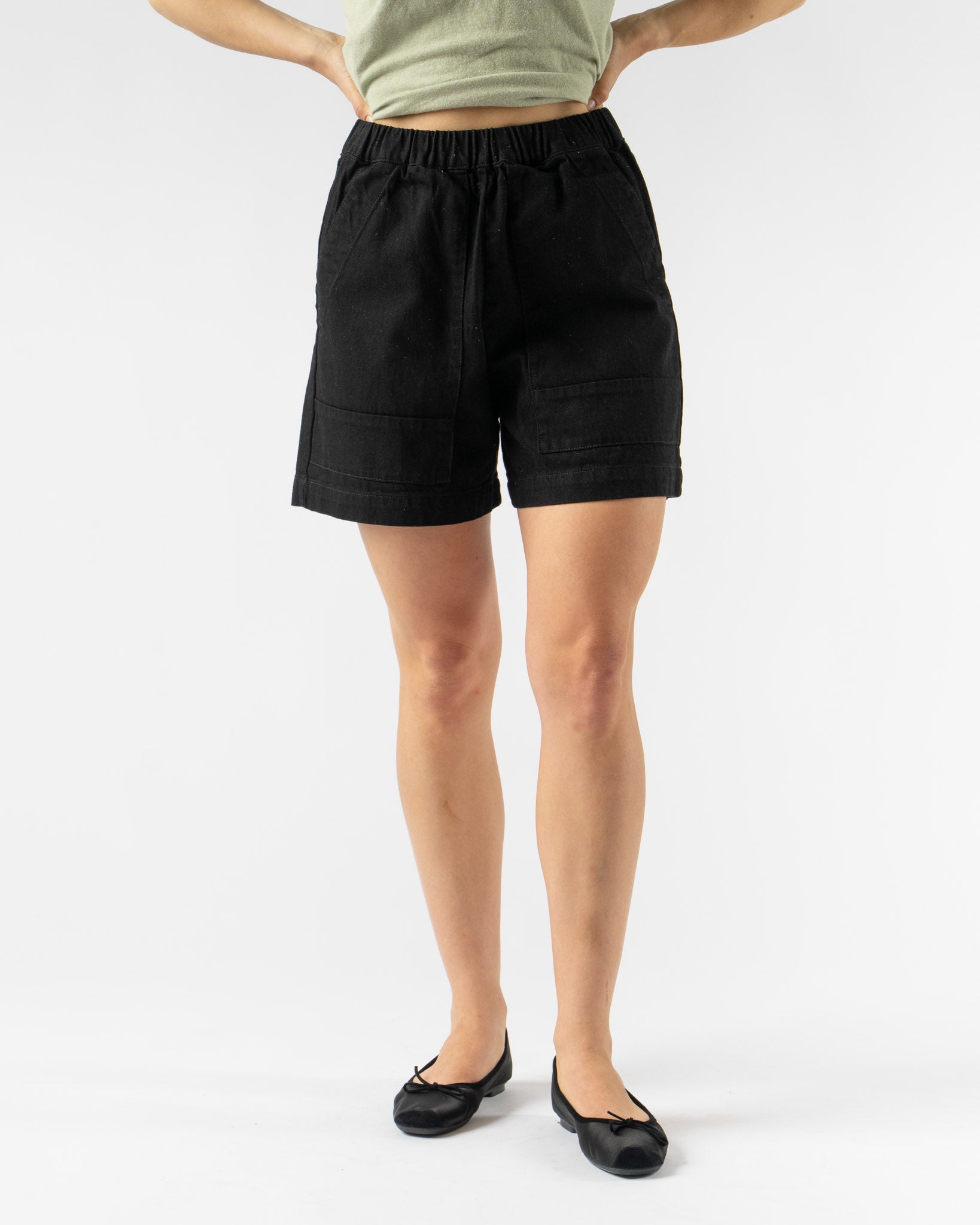 Micaela Greg Field Short in Faded Black