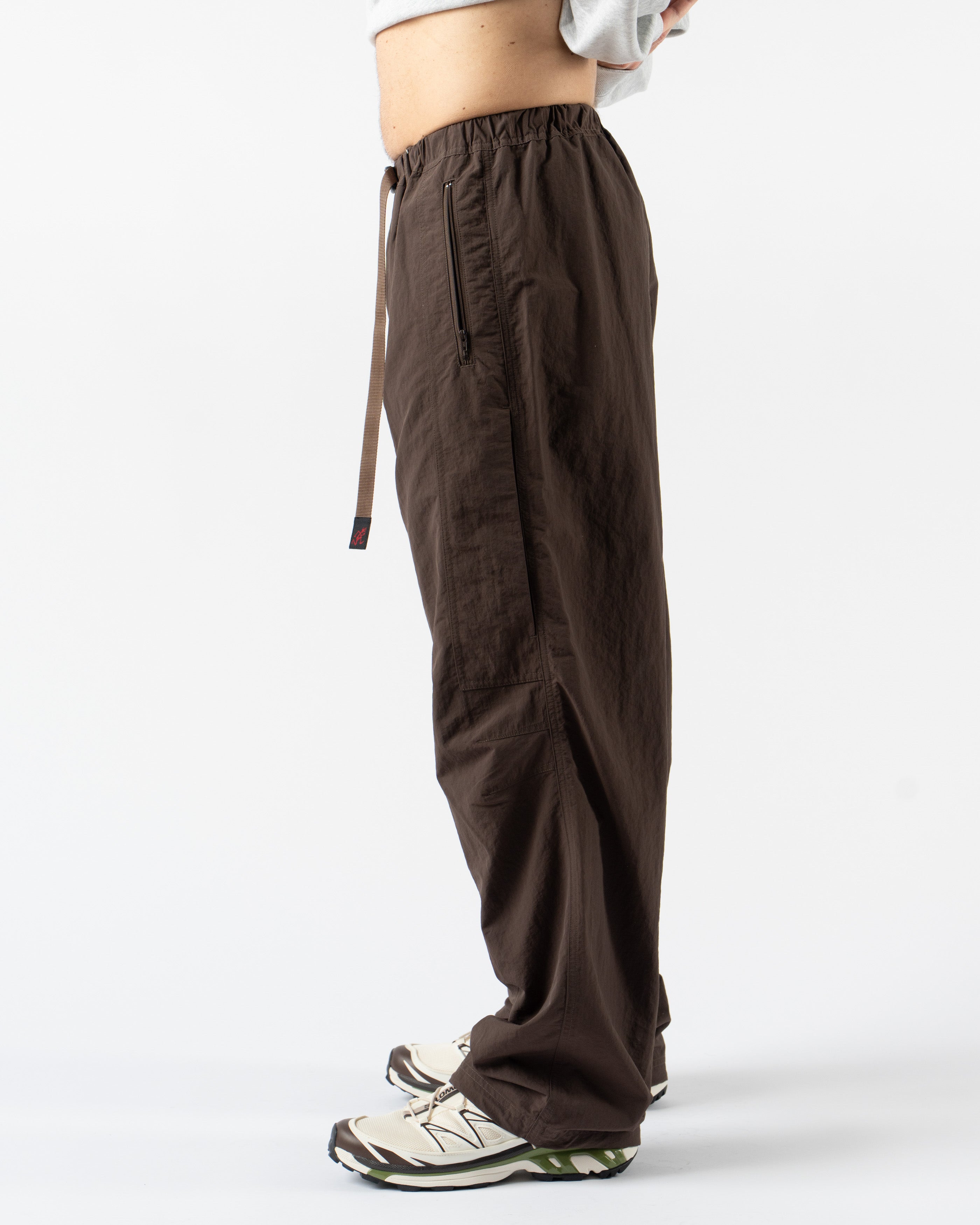 Gramicci Nylon Runners in Deep Brown