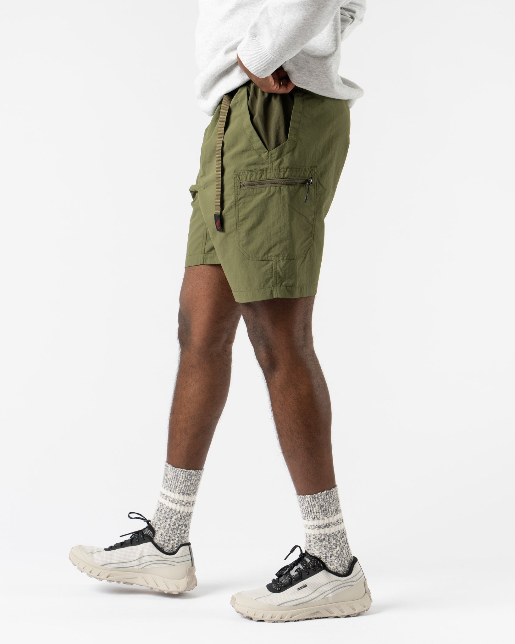 Gramicci Nylon Utility Short in Olive