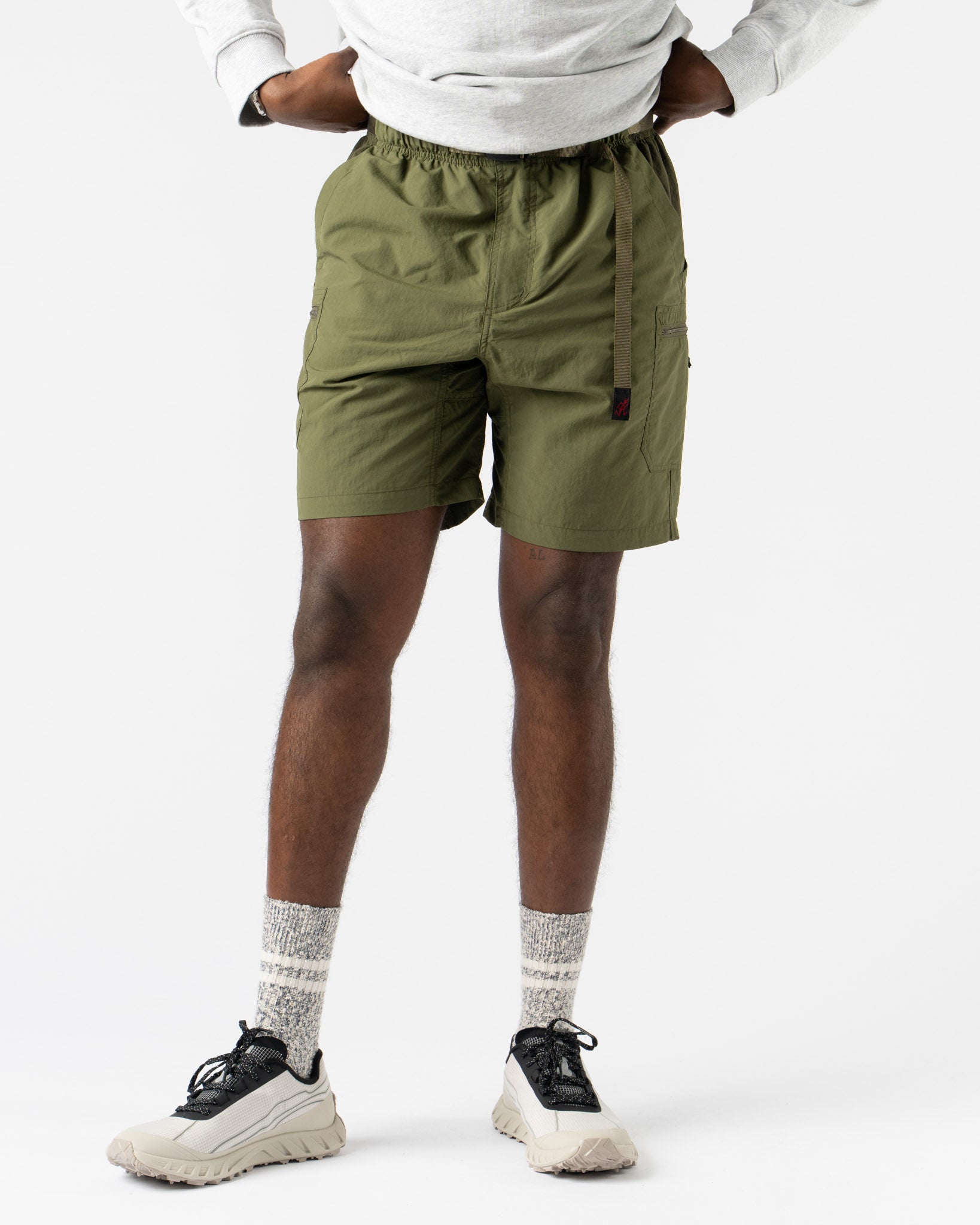Gramicci Nylon Utility Short in Olive