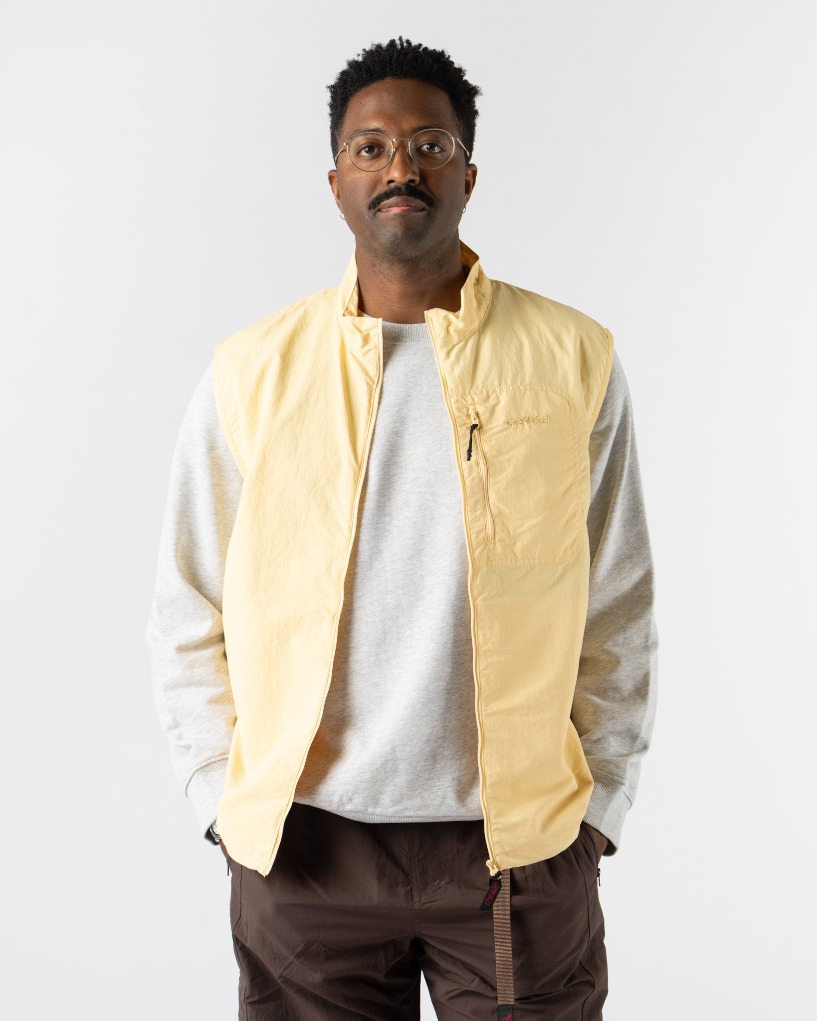 Gramicci Nylon Vest in Lemon