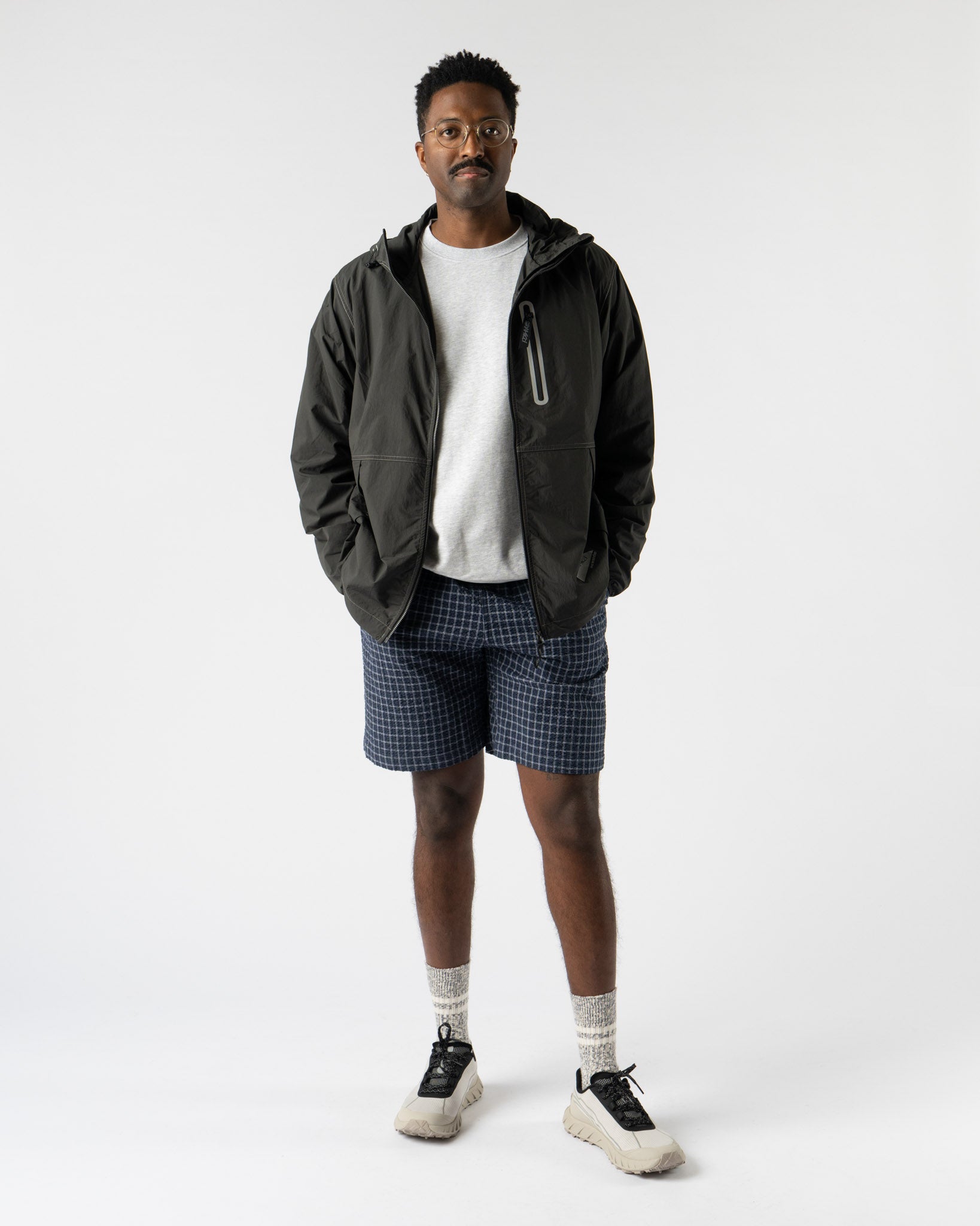 Gramicci x and wander Brushed Nylon Jacket in Charcoal