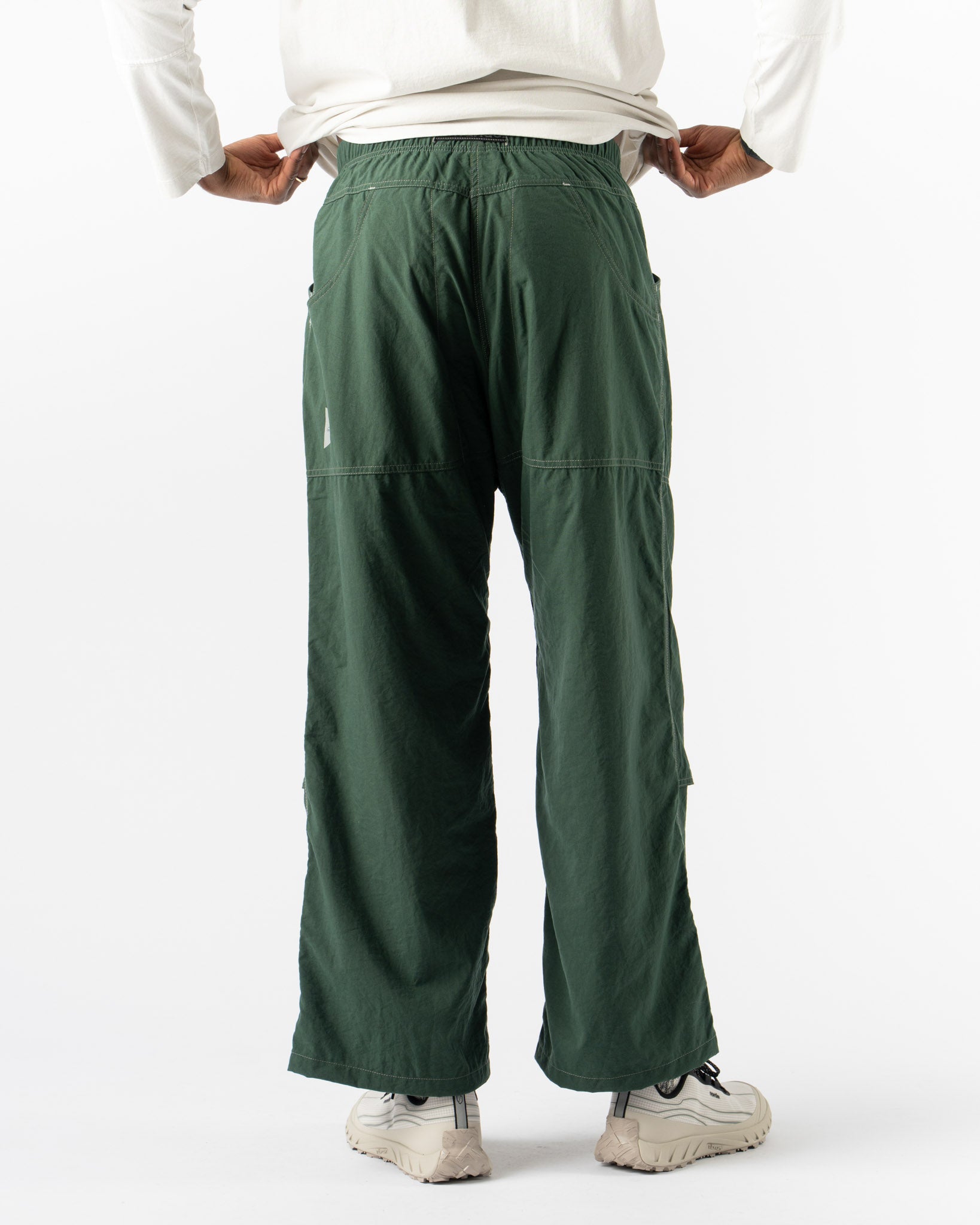 Gramicci x and wander Nylon Double Knee Pant in Green