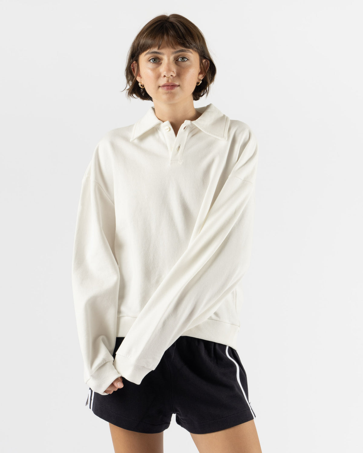 H-O-R-S-E The Polo Sweatshirt in Ivory