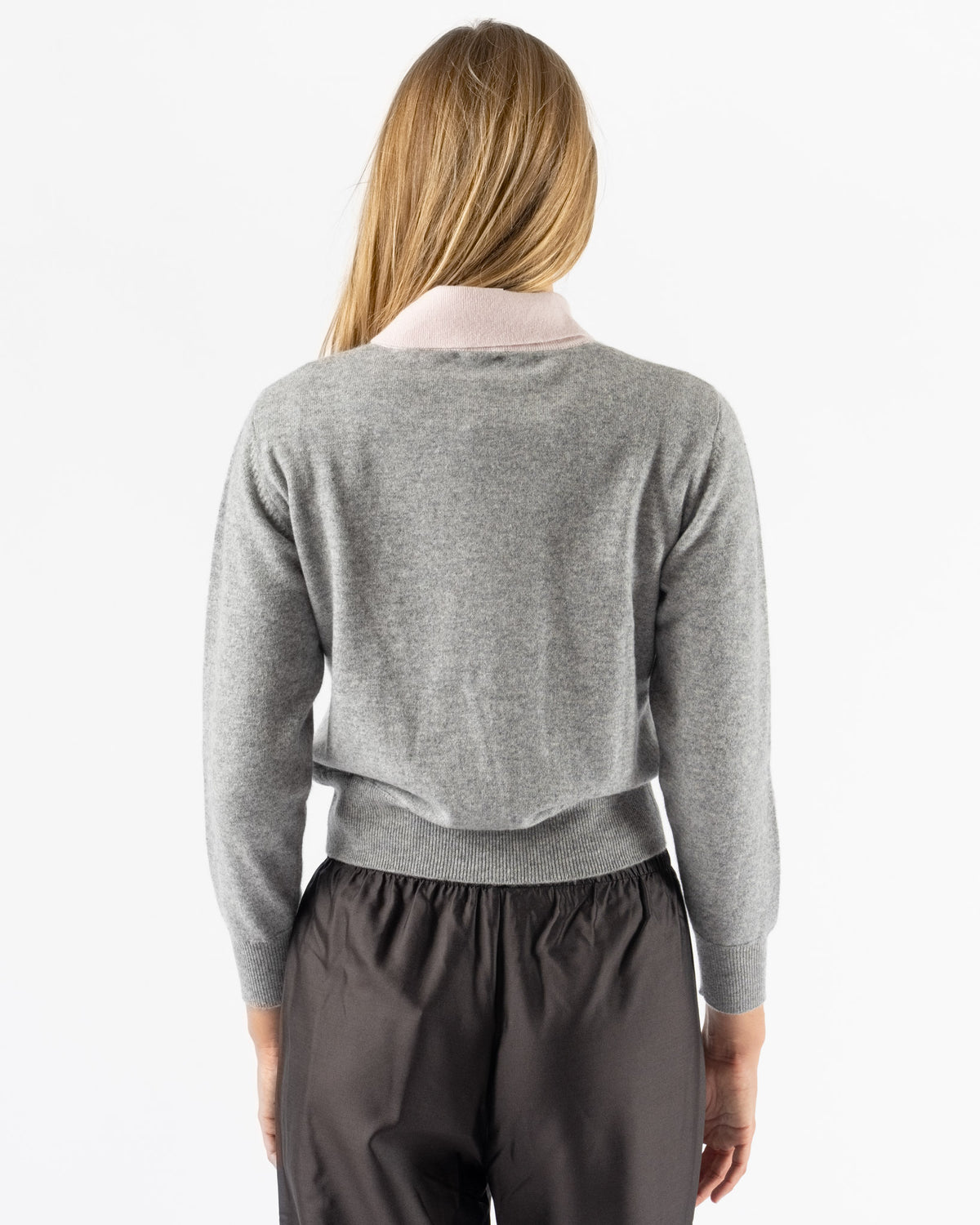 Hai Aria Jumper in Grey & Light Pink