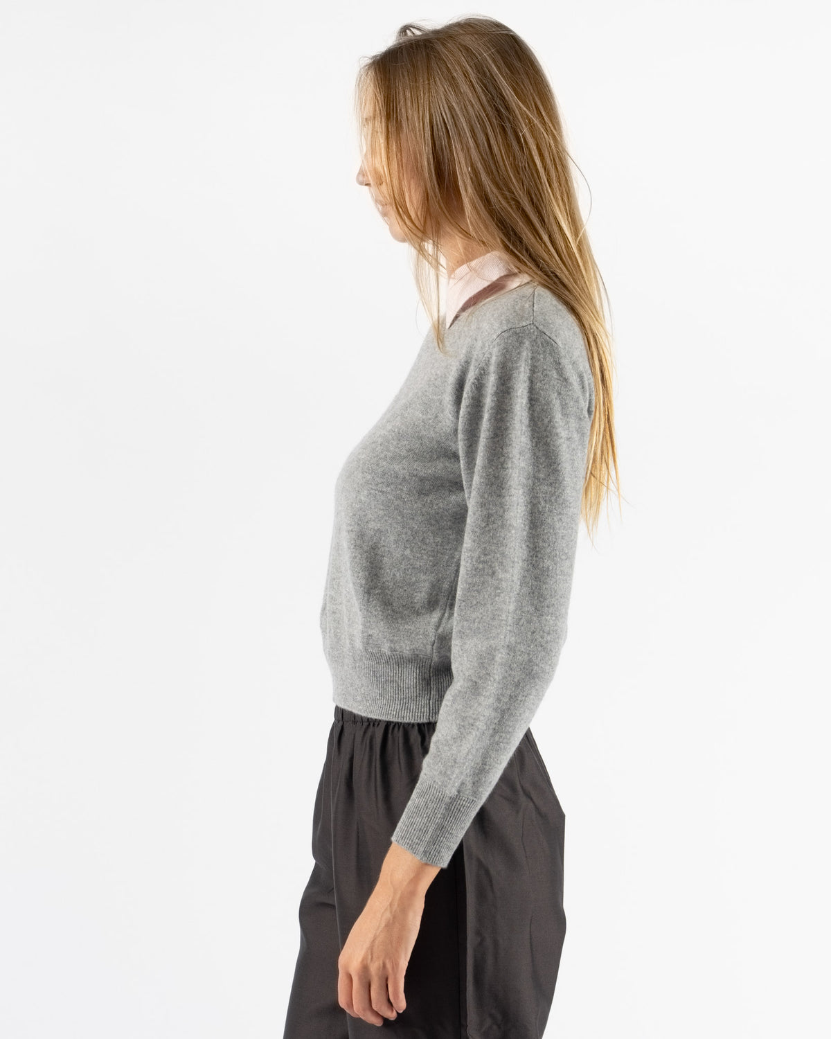 Hai Aria Jumper in Grey & Light Pink
