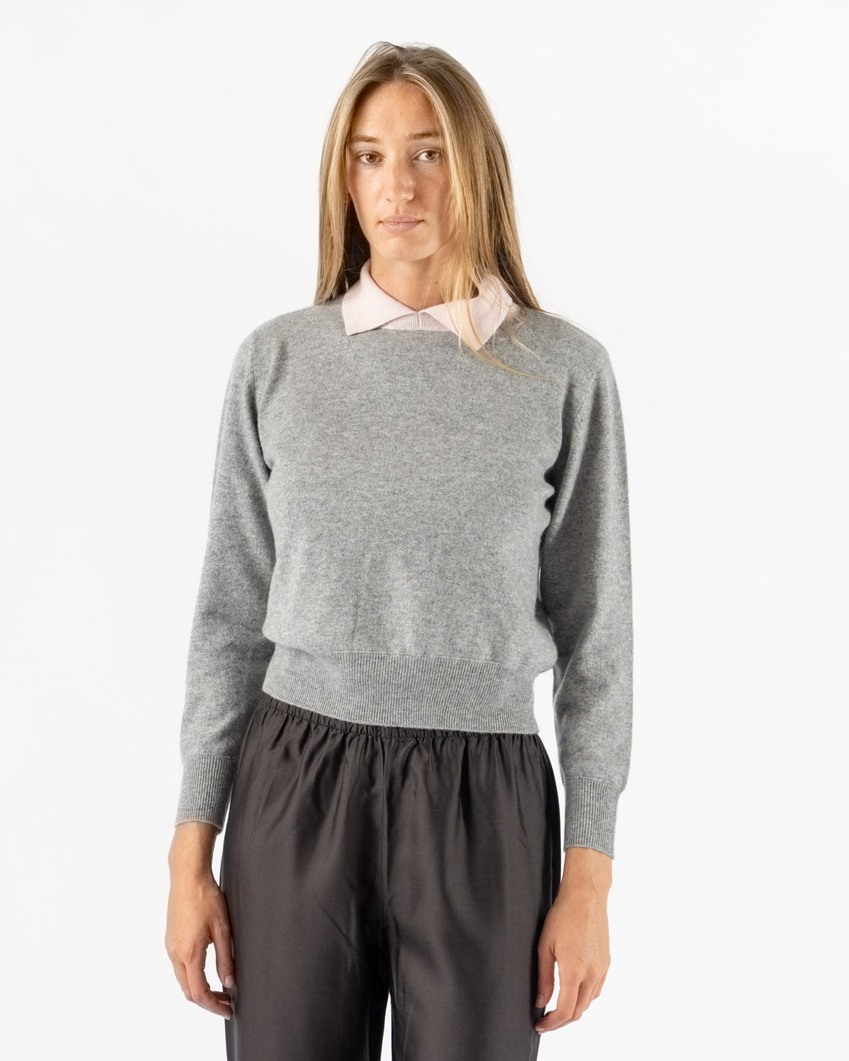 Hai Aria Jumper in Grey & Light Pink