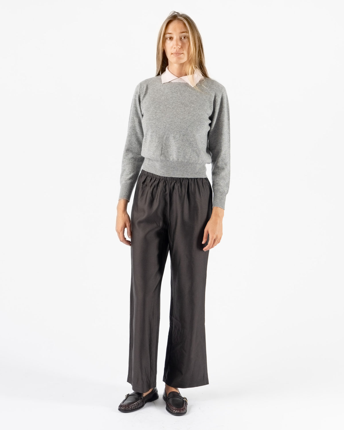 Hai Aria Jumper in Grey & Light Pink