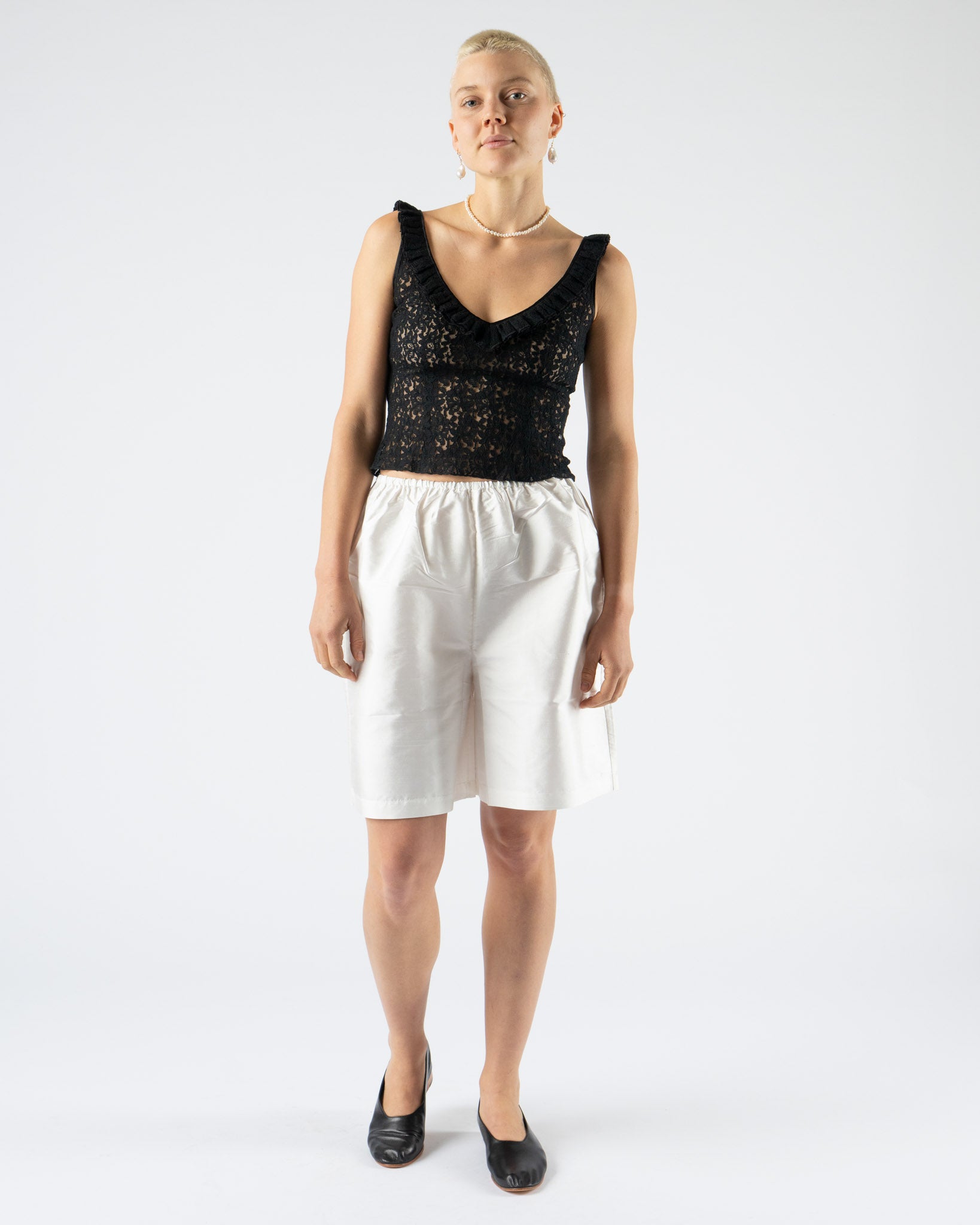 Hai Adeline Shorts in Ivory