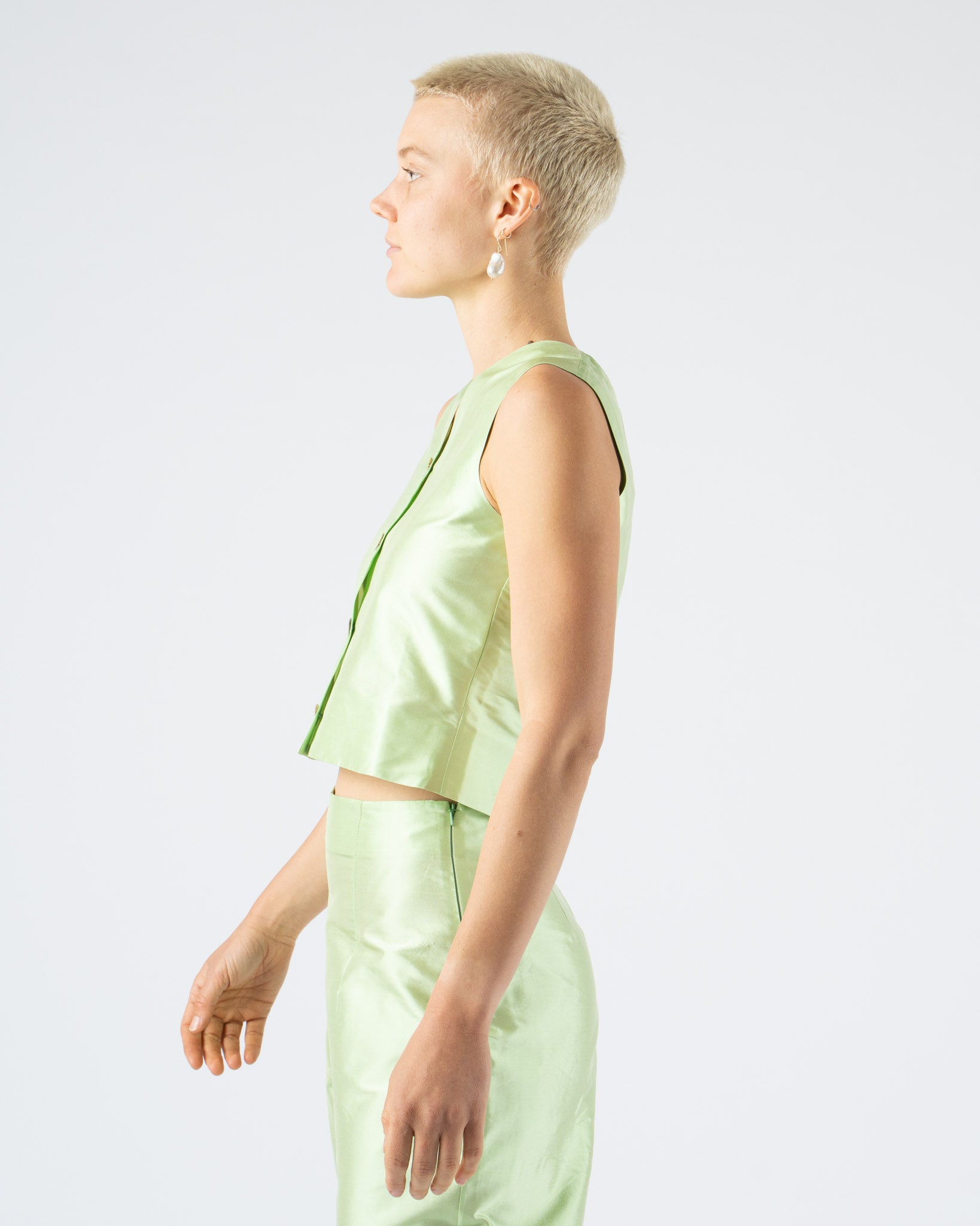 Hai Colette Vest in Light Green