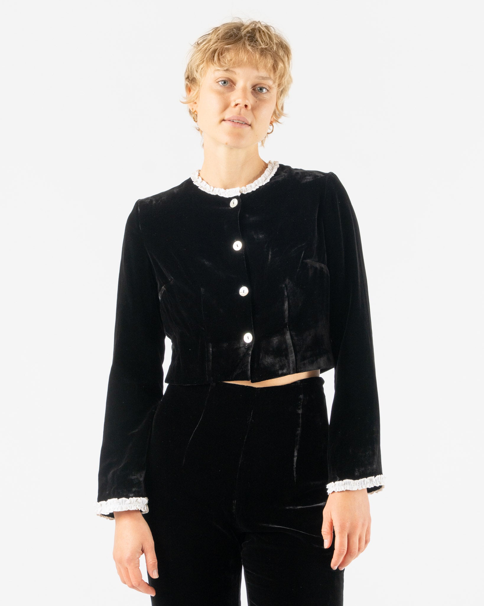 Hai Madeleine Jacket in Black & Ivory Curated at Jake and Jones