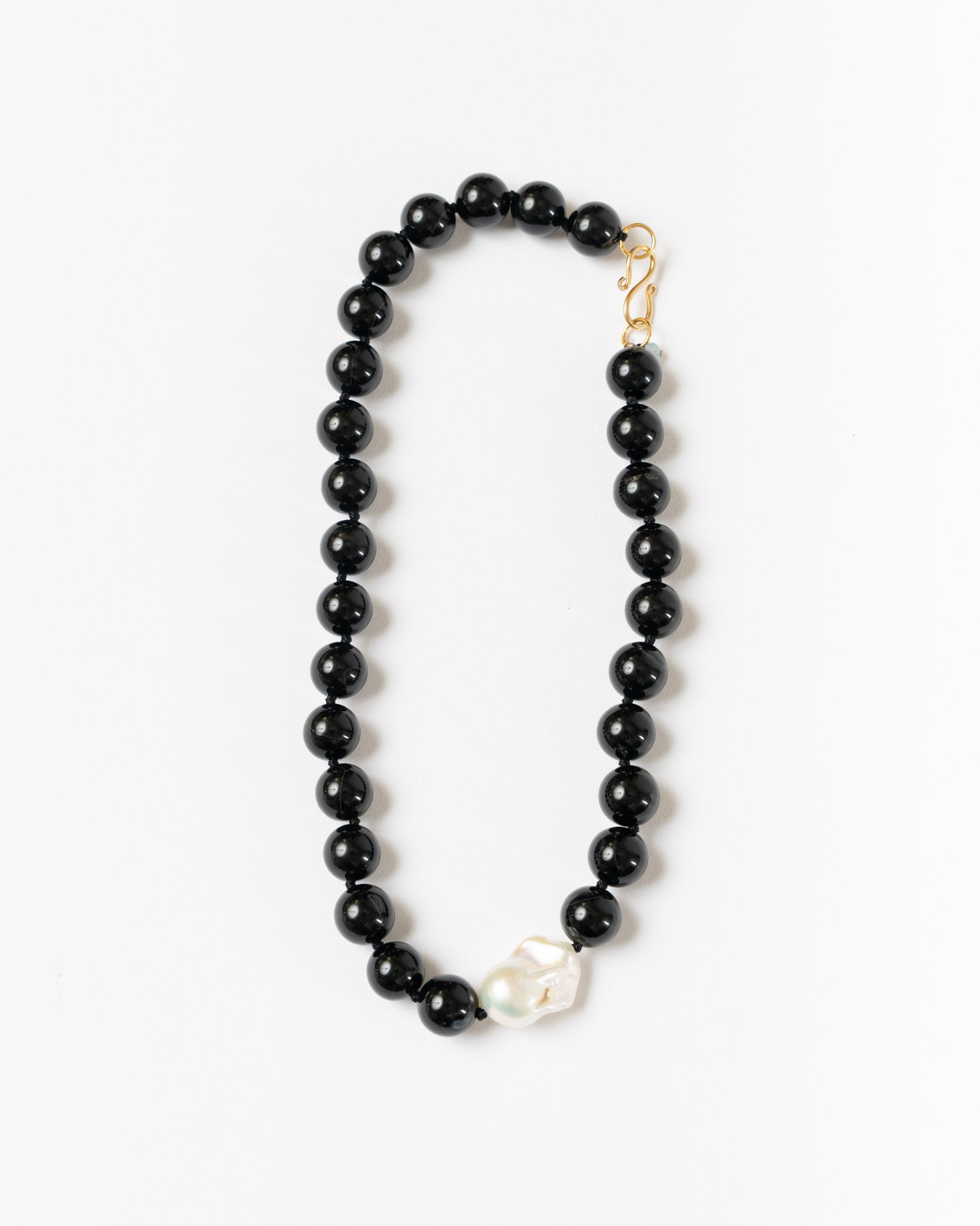 Hai Agnes Necklace in Ivory, Gold, Black