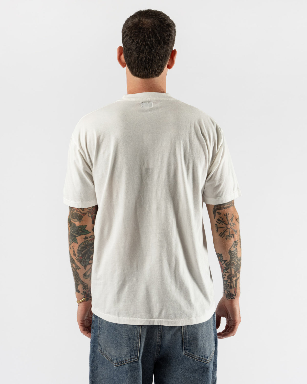 Small Talk Hand Illustration Print SS T-Shirt in Off White