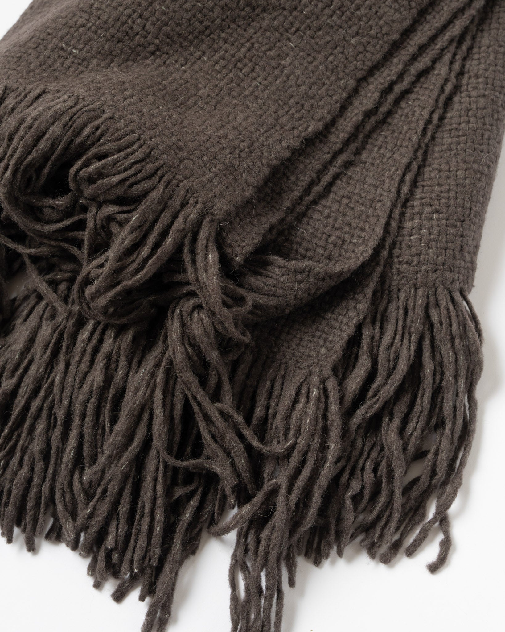 Lauren Manoogian Handwoven Brushed Blanket in Coal