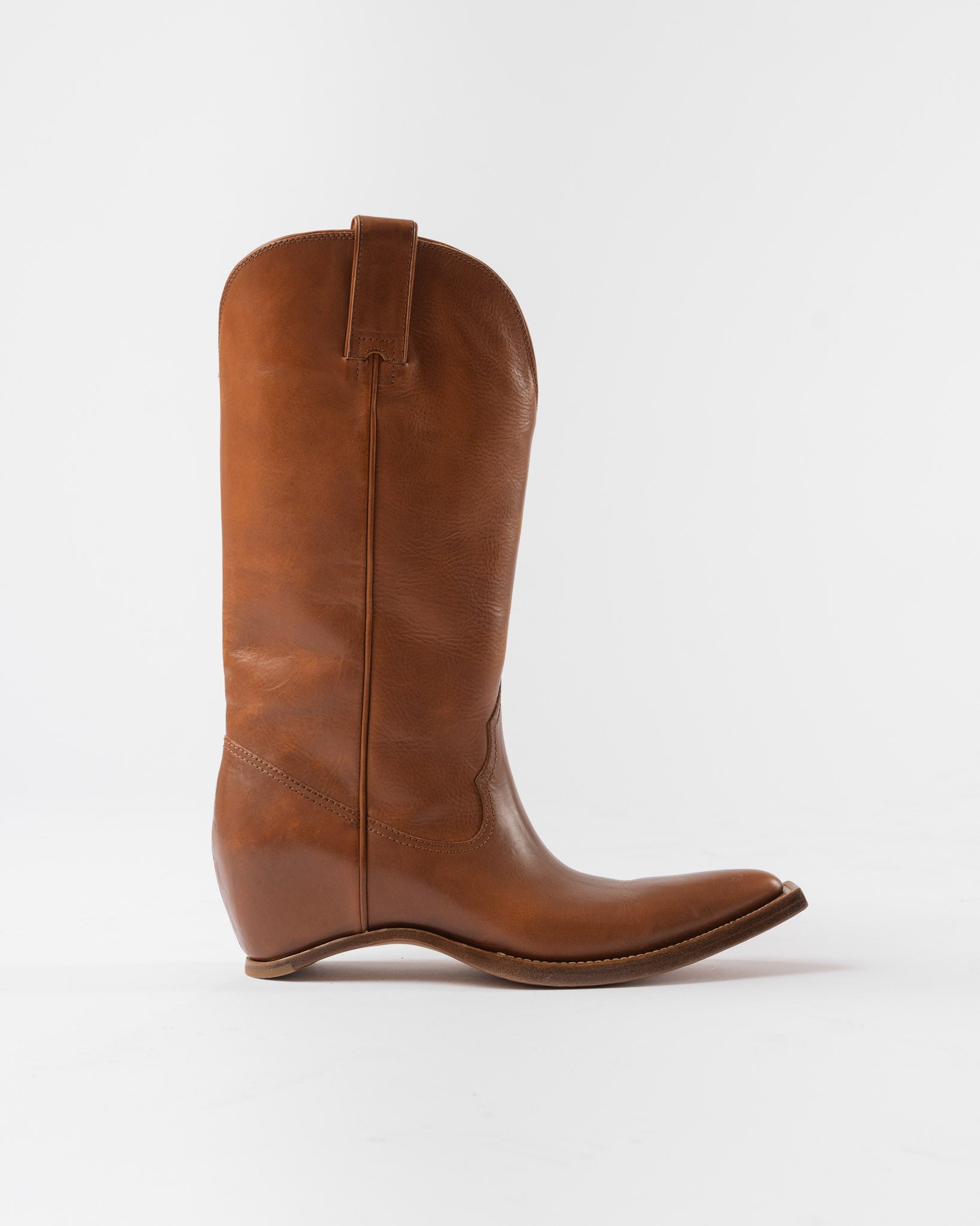 Maison Margiela Heel-Less Western High Boots H45 Mocha Bisque
