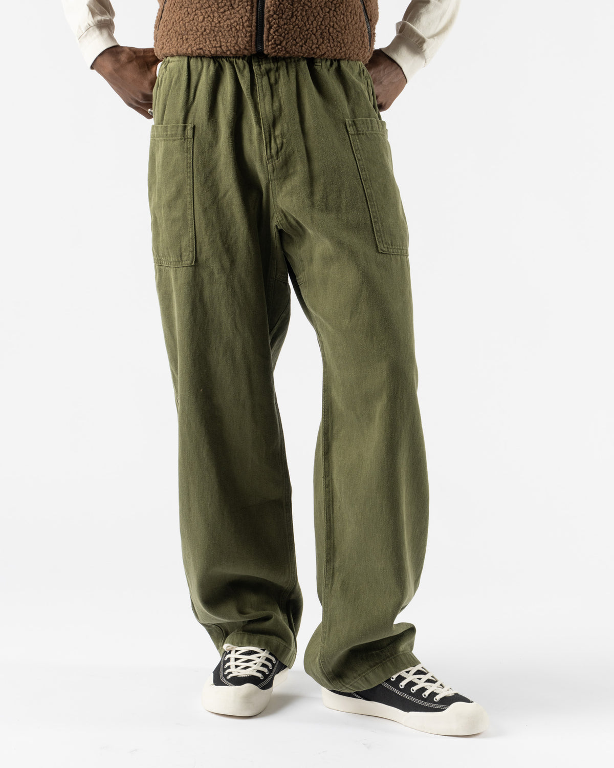 Gramicci Hemp Relaxed Pant in Olive