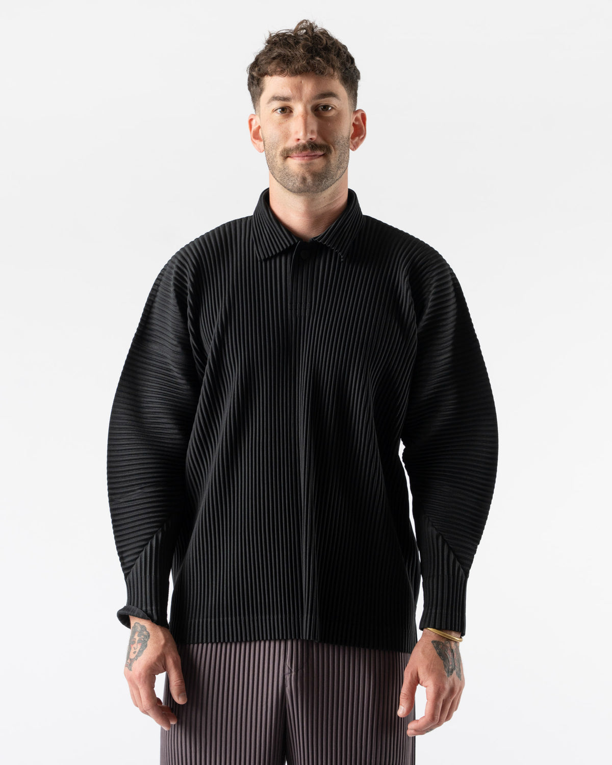 Homme Plissé Issey Miyake August Monthly Colors in Black Curated 