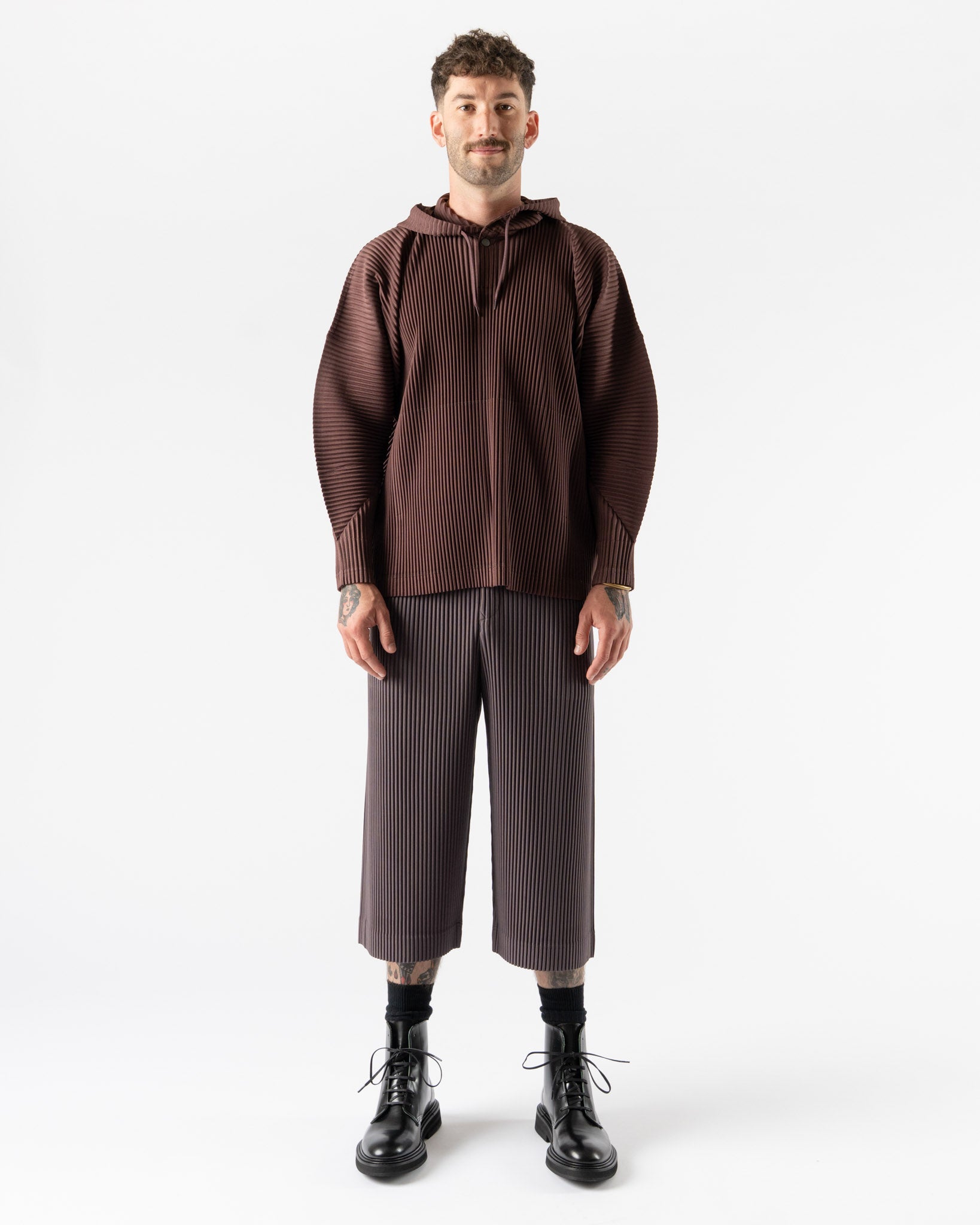 Homme Plissé Issey Miyake Color Pleats in Edge Brown