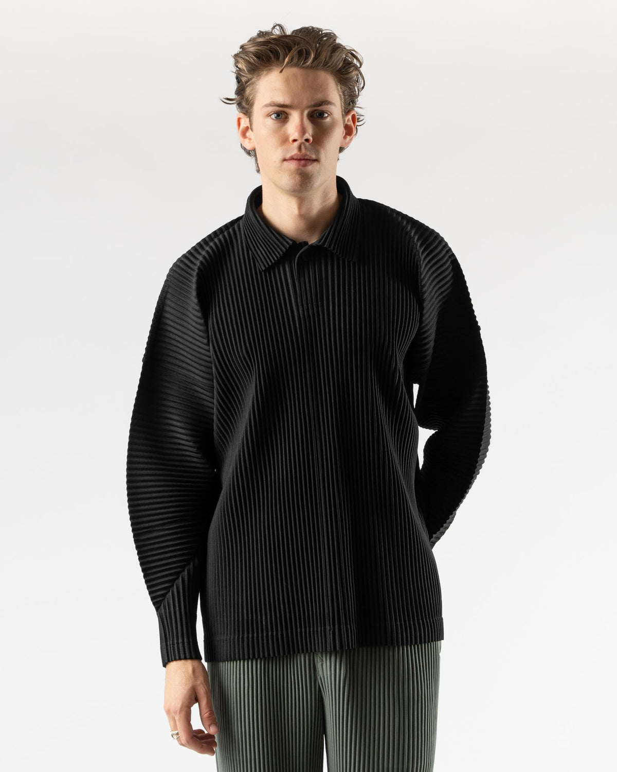Homme Plissé Issey Miyake Monthly Colors October Top in Black 