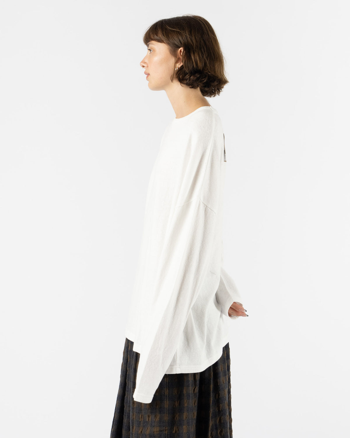 Ichi Antiquités Loose Knit Pullover in White