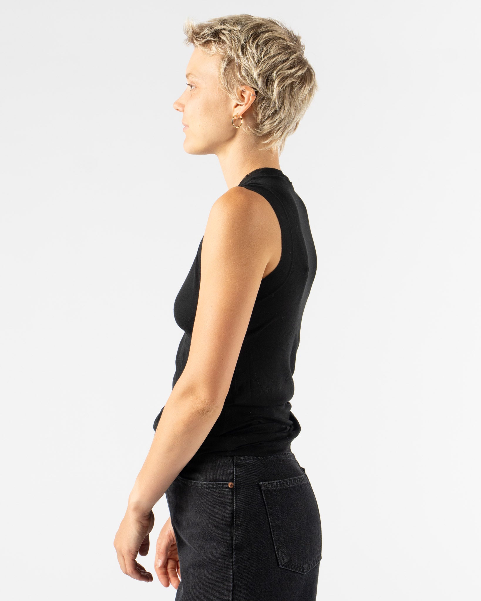 Pre-Owned: Auralee Top in Black