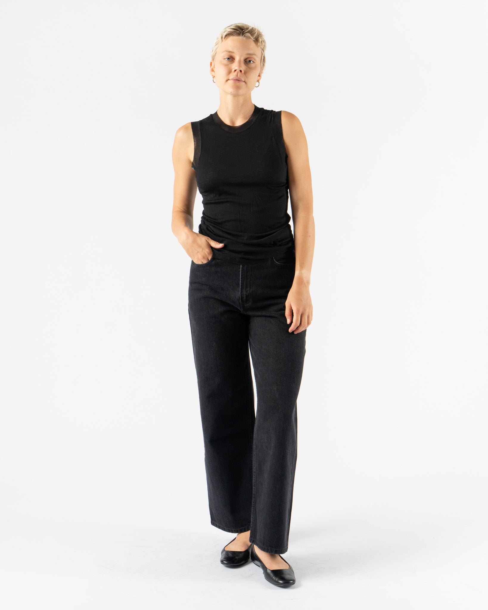 Pre-Owned: Auralee Top in Black