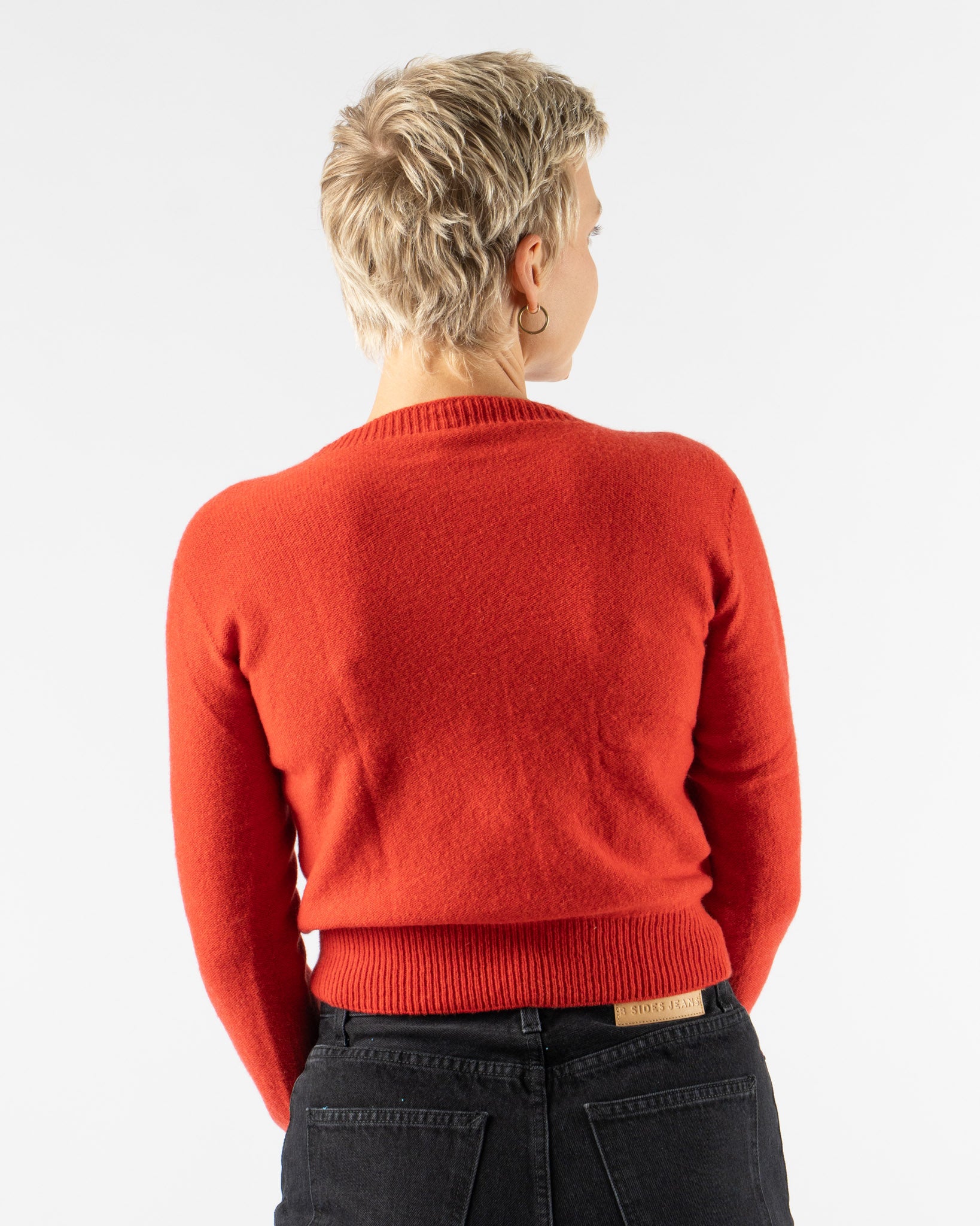 Baserange Tier Sweater in Melograno Red
