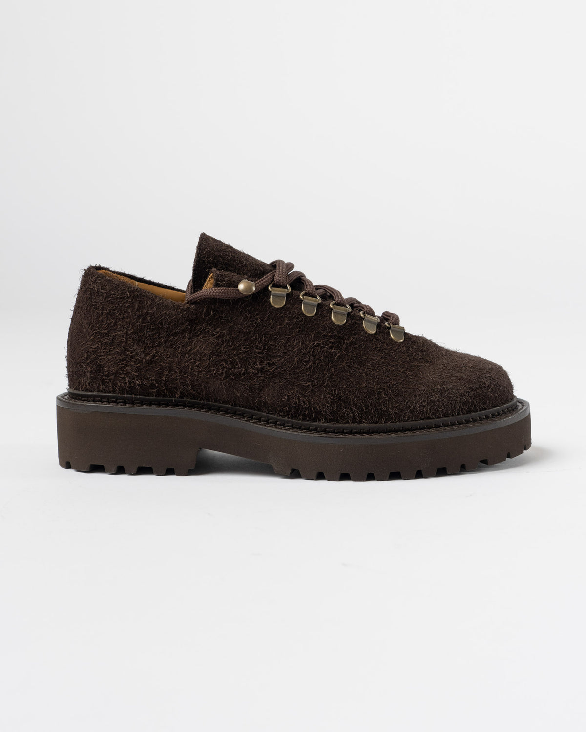 Jacques Solovière Paris Rasmus Distressed Suede Dark Brown