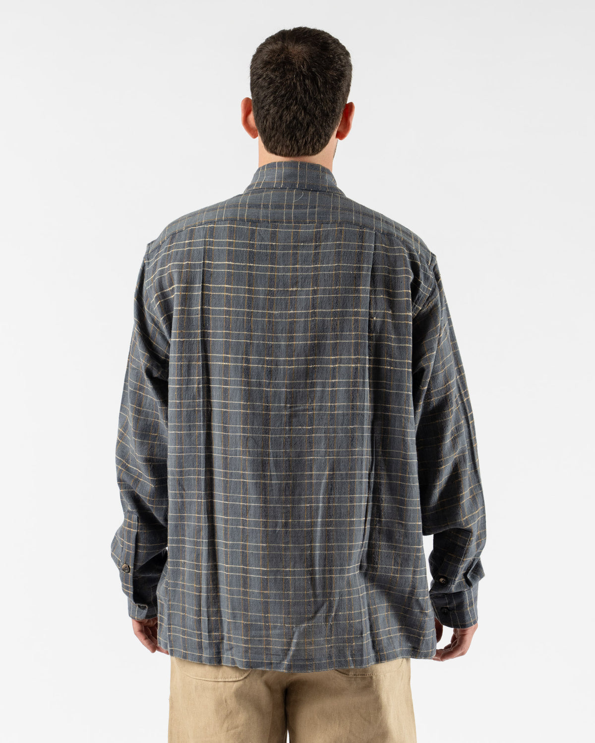 Kartik Research Indigo Check Shirt