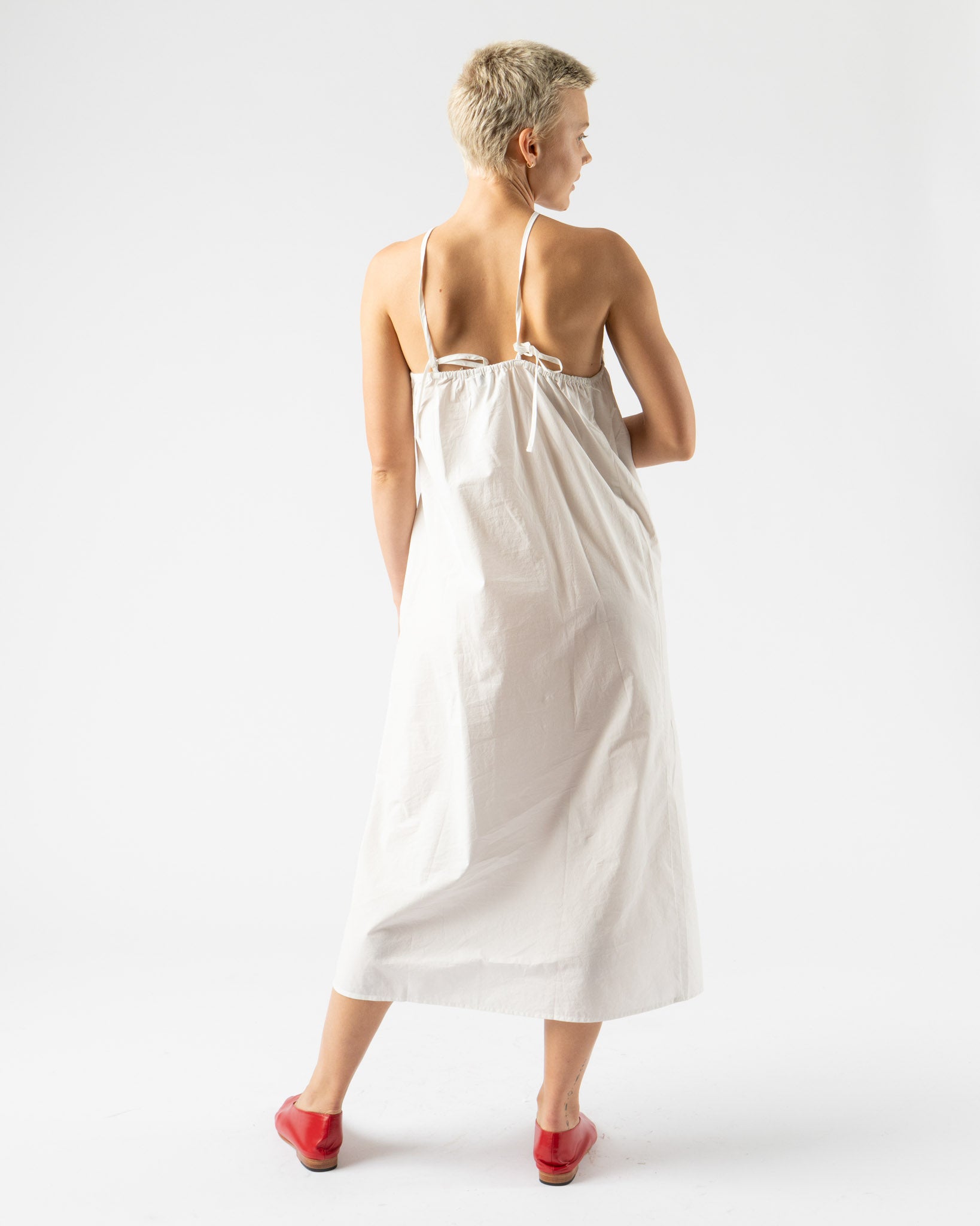 Deiji Studios Keyhole Midi Dress in White