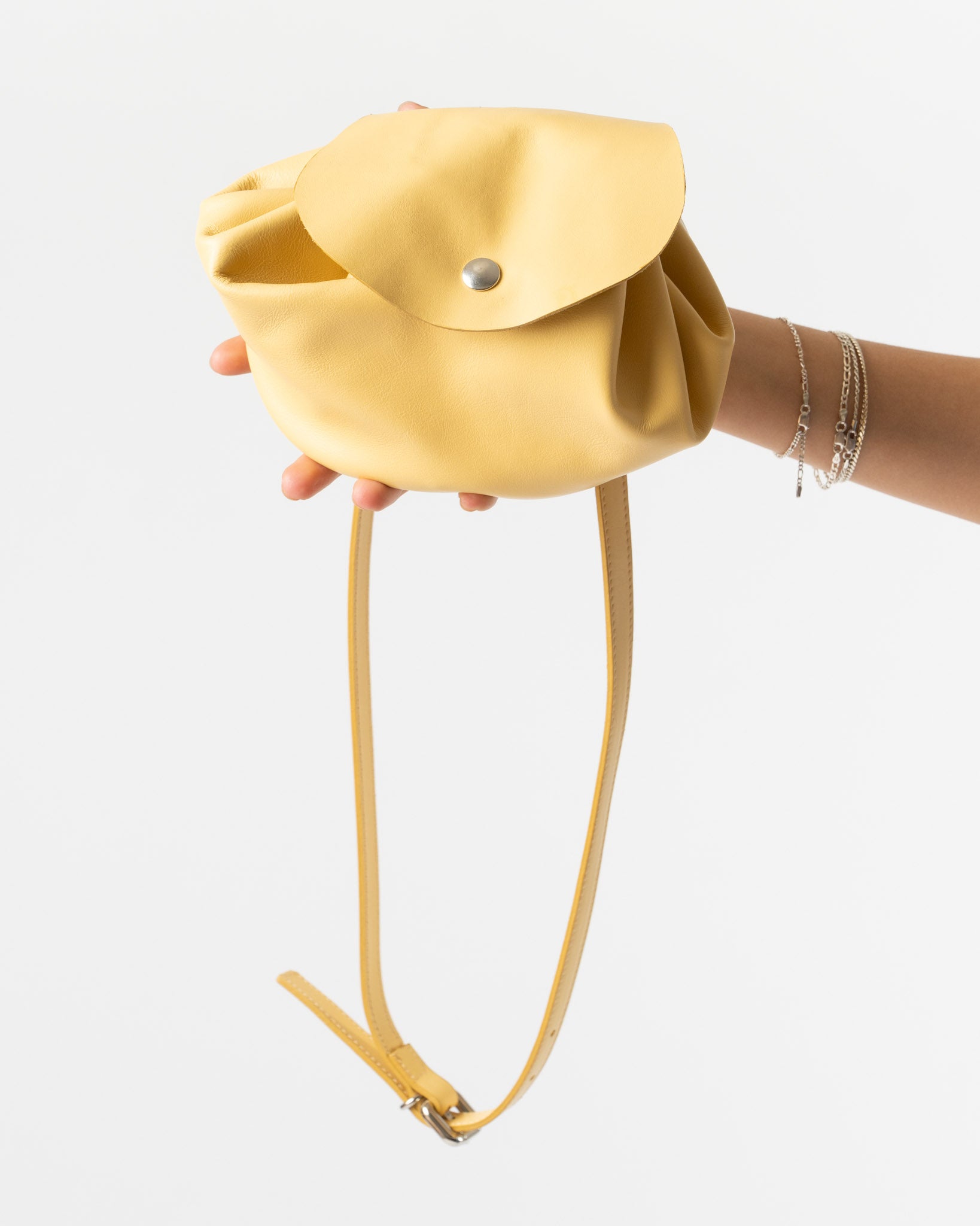 Maryam Nassir Zadeh Scribble Pouch in Mousse