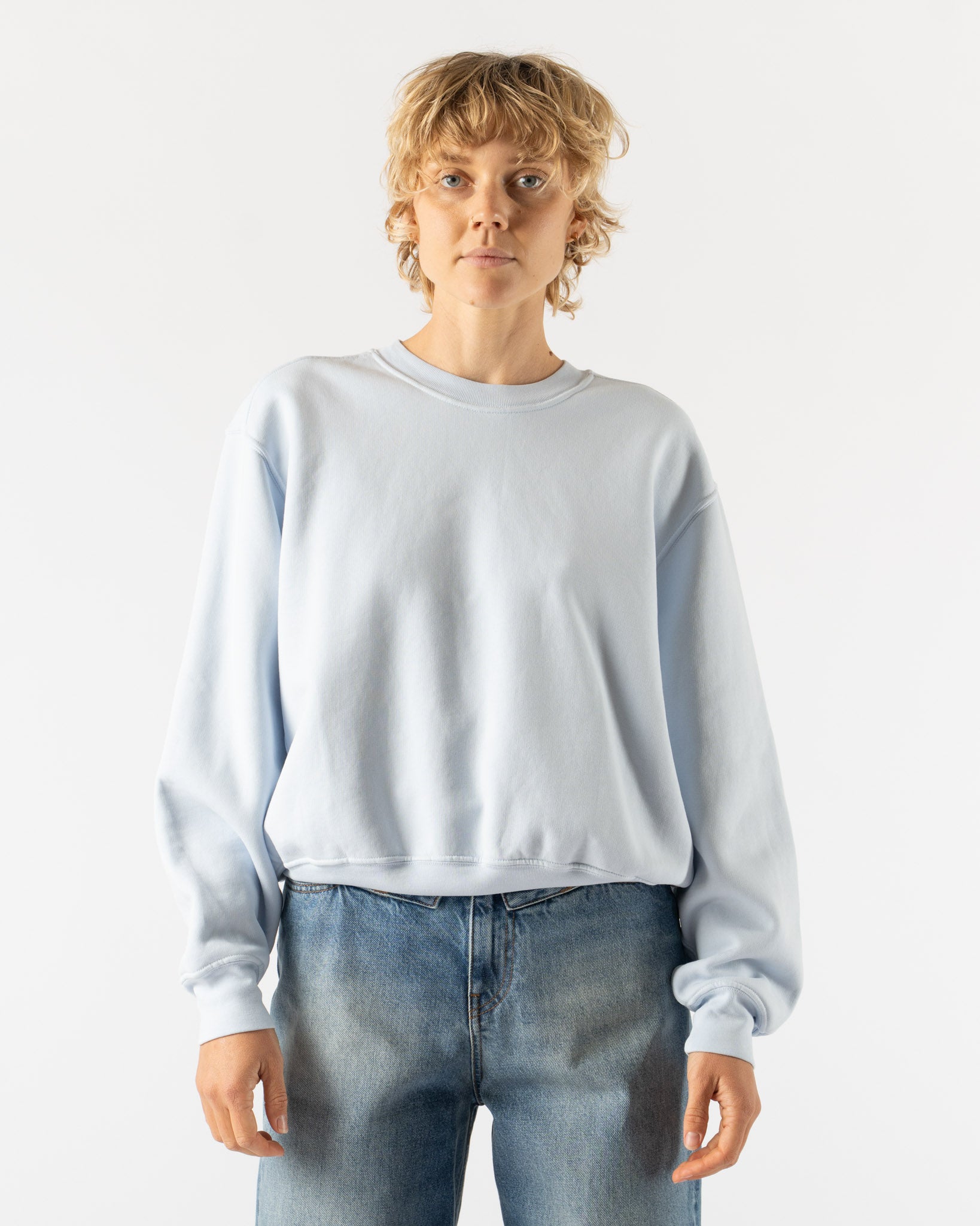 Lady White Co. Mini Crewneck in Pale Blue