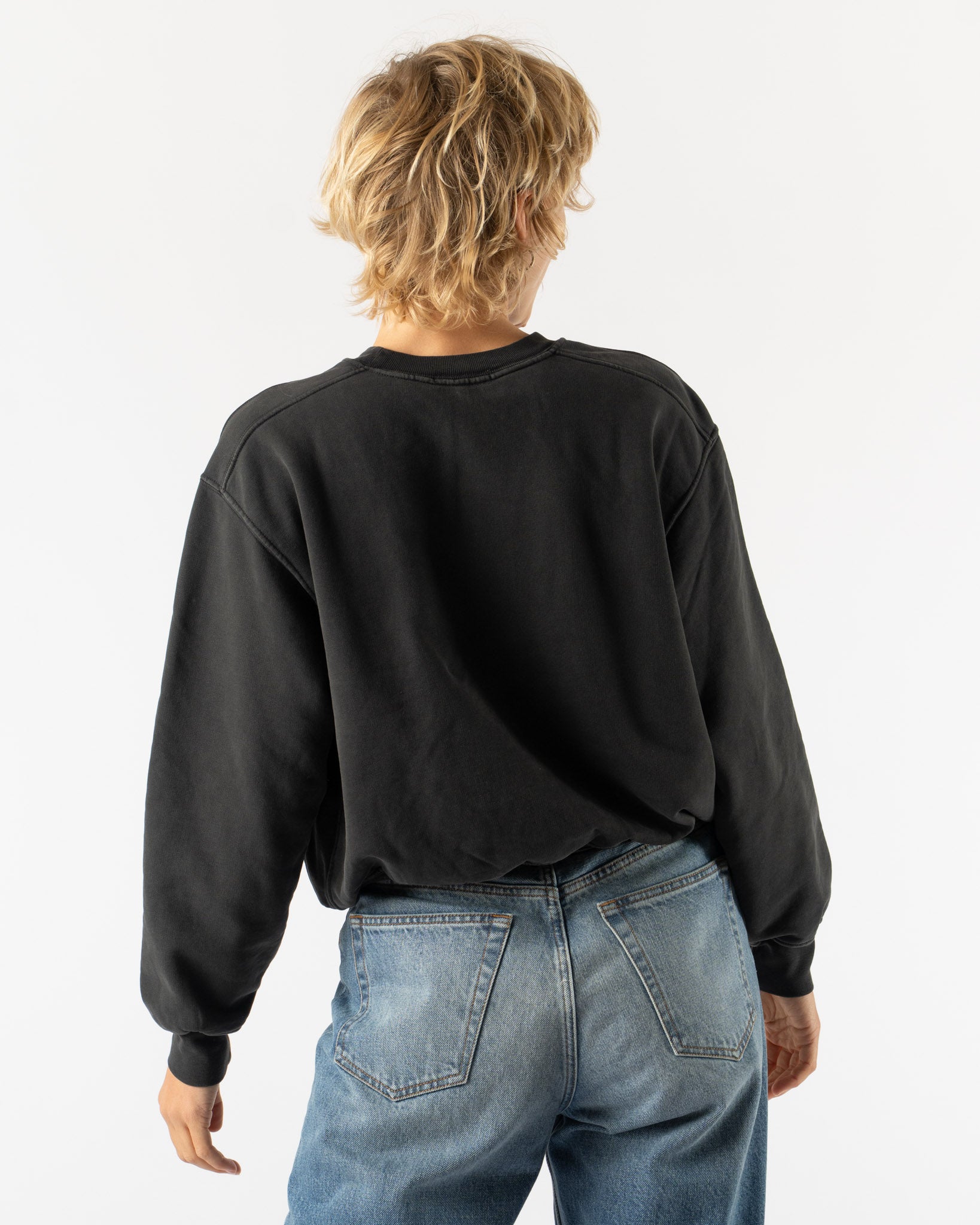 Lady White Co. Mini Crewneck in Pigment Charcoal