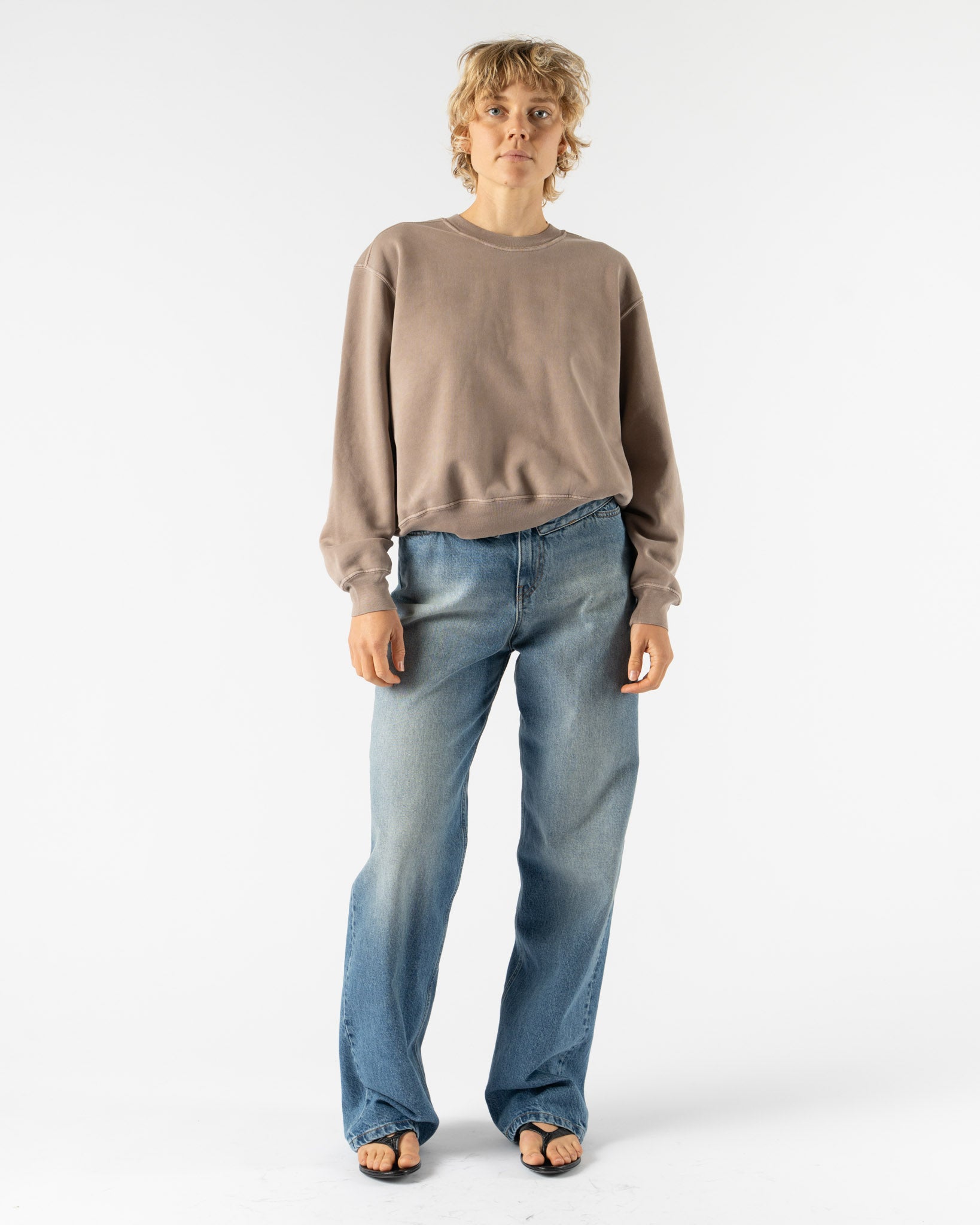 Lady White Co. Mini Crewneck in Pigment Elm