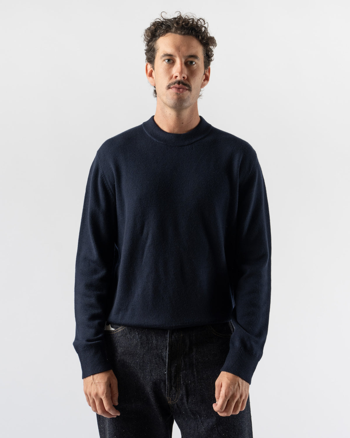 Lady White Co. Raglan Link Sweater in Deep Navy