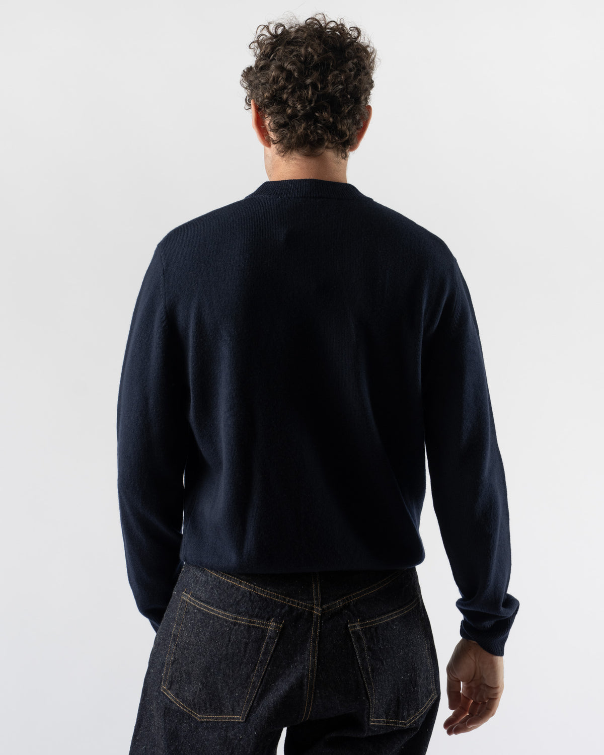 Lady White Co. Raglan Link Sweater in Deep Navy