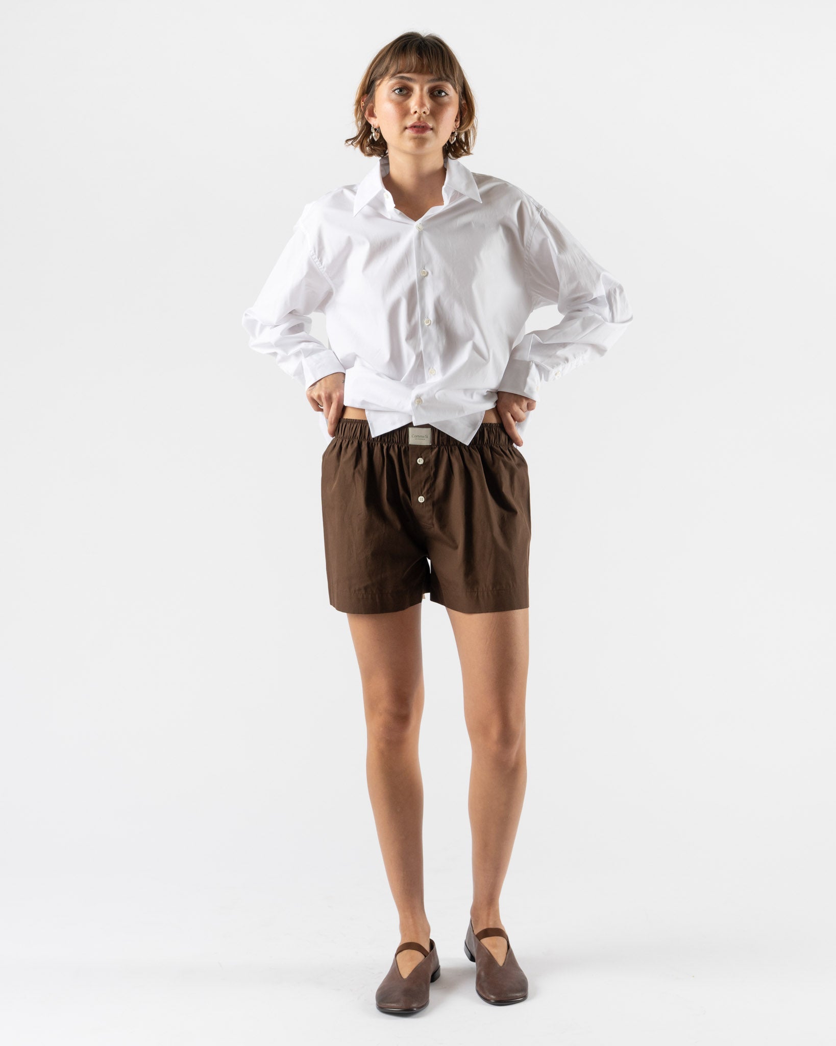 Comme Si La Boxer Classica in Brown