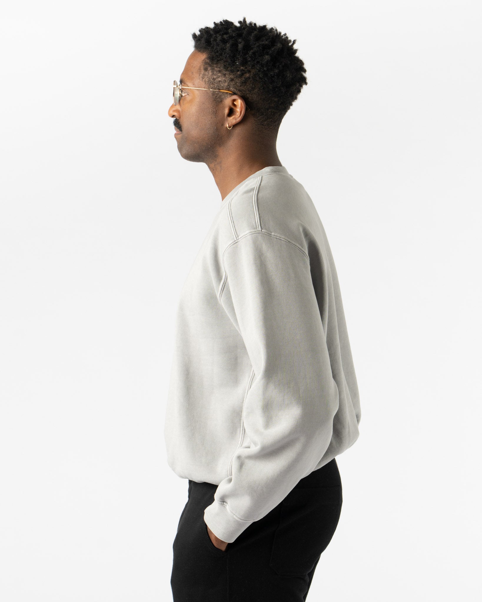 Lady White Co. LW612 Mini Crewneck in Pigment Chalk