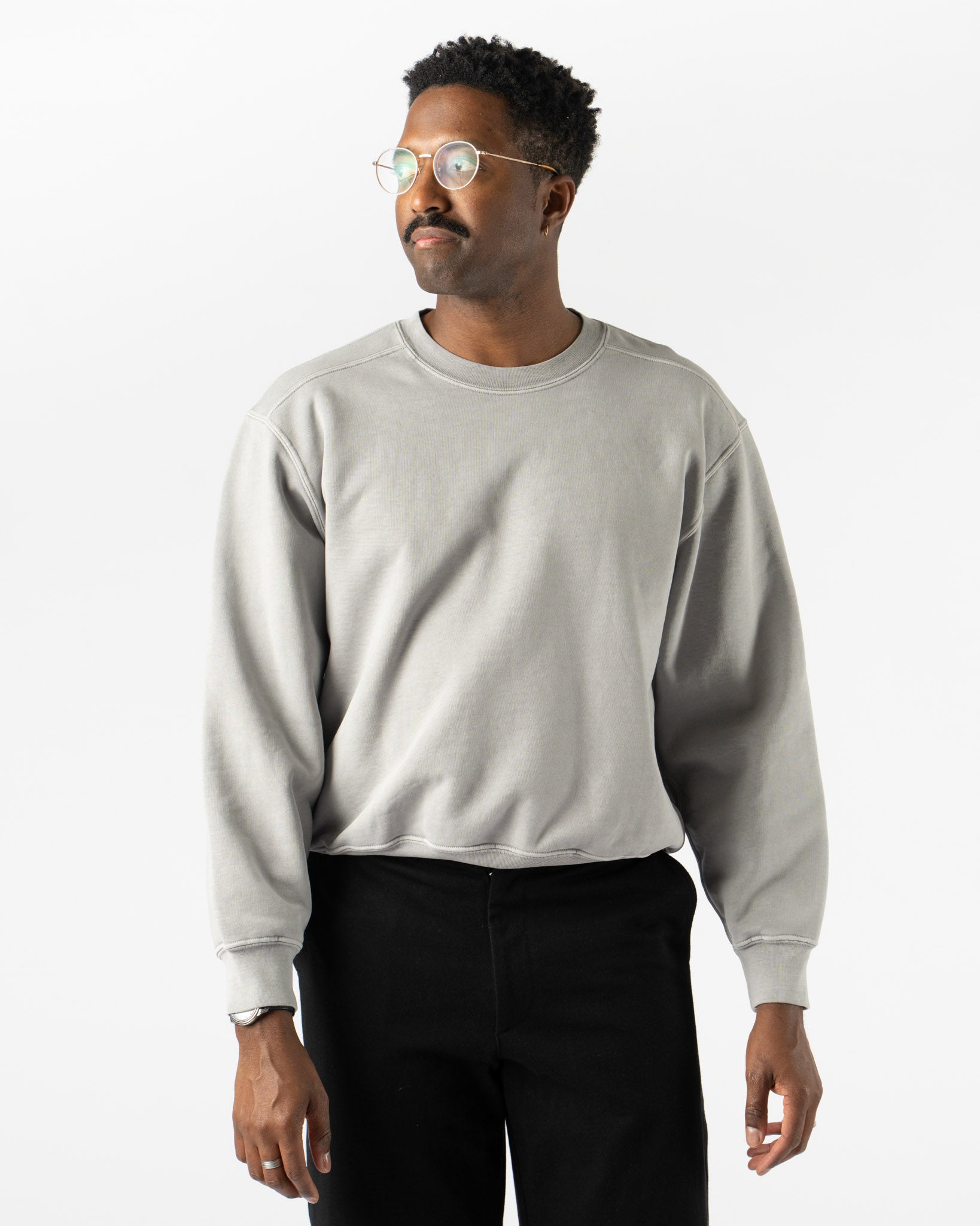 Lady White Co. LW612 Mini Crewneck in Pigment Chalk
