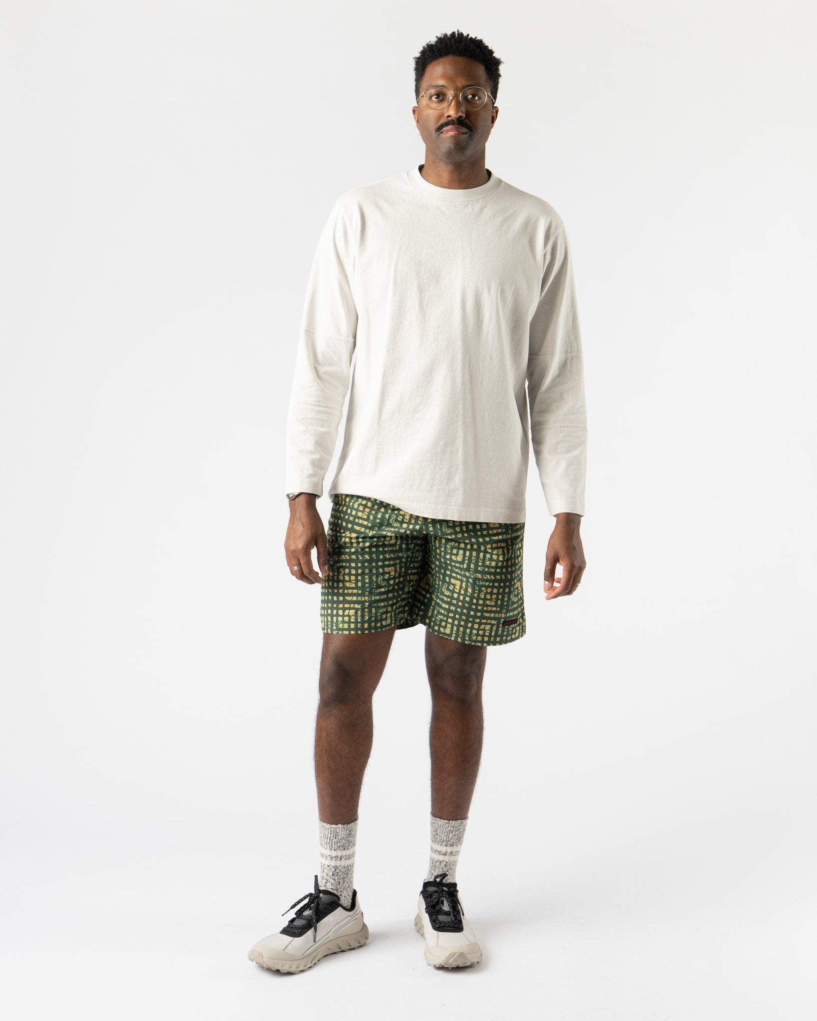 Lady White Co. LW108 Tri-Panel Long Sleeve Shirt in Off-White