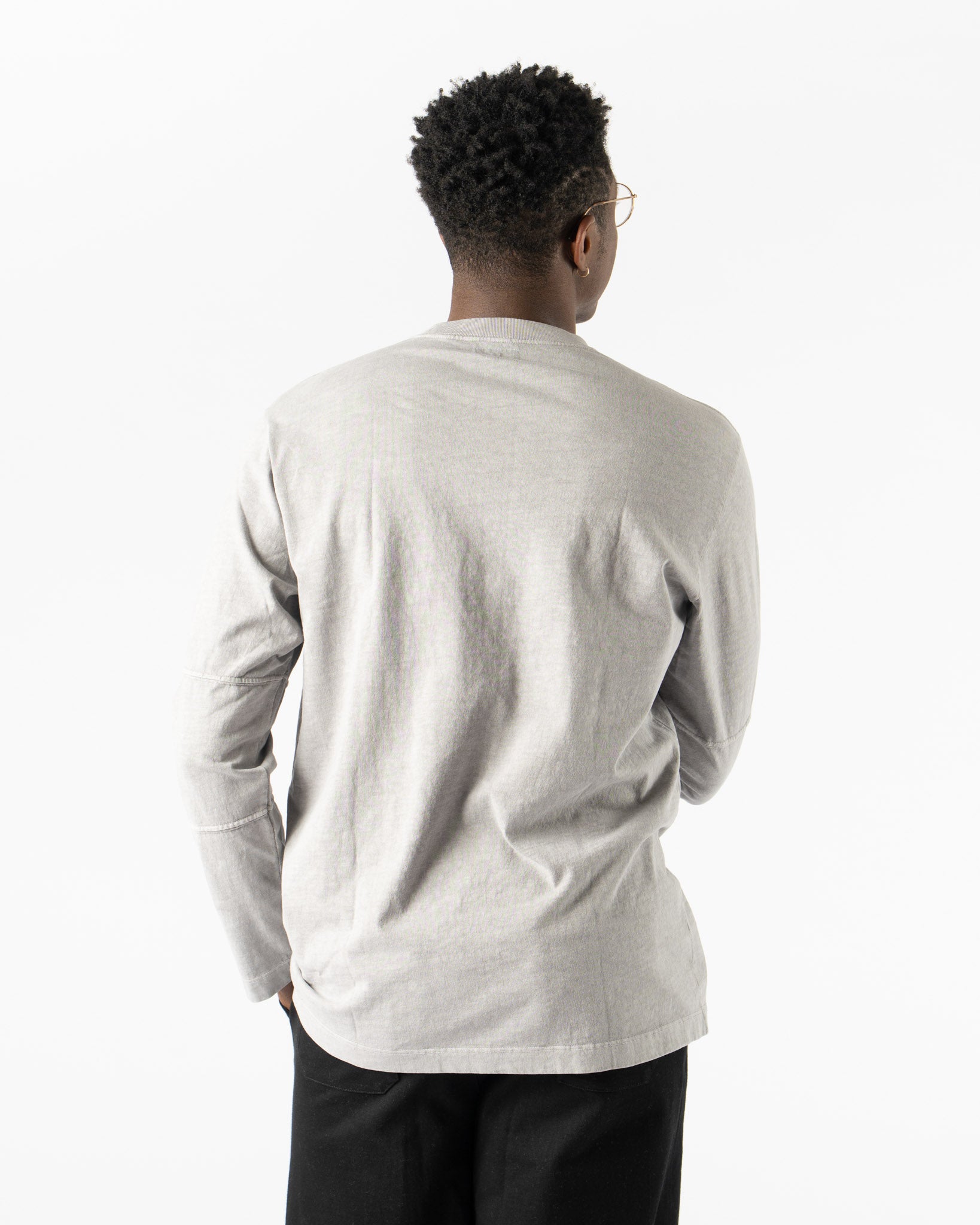 Lady White Co. LW108 Tri-Panel Long Sleeve Shirt in Pigment Chalk