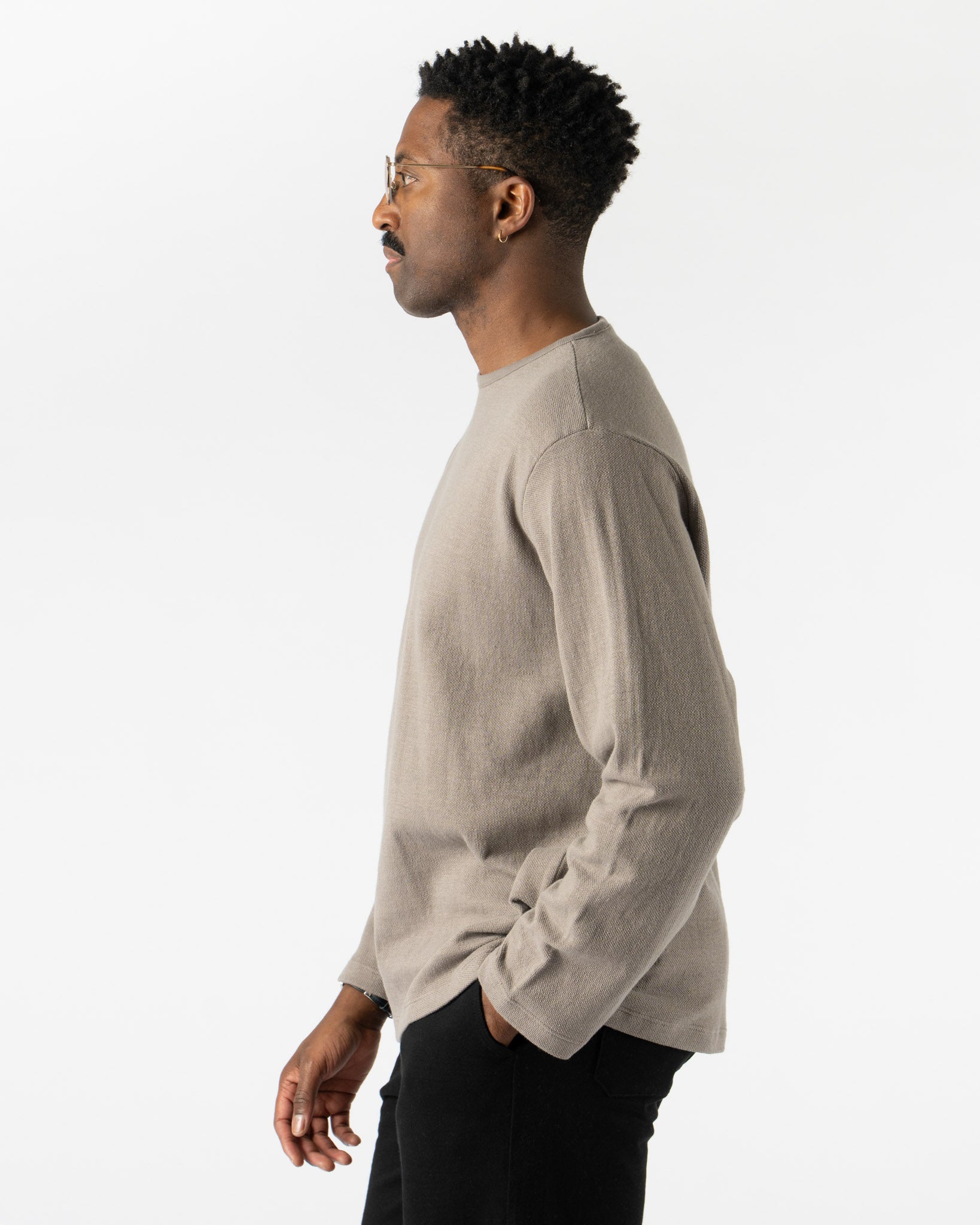 Lady White Co. LW777CL Double Knit Sweater in Anvil Grey