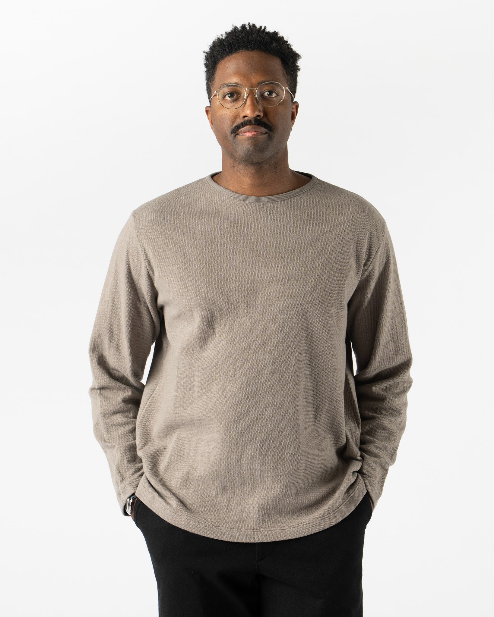 Lady White Co. LW777CL Double Knit Sweater in Anvil Grey