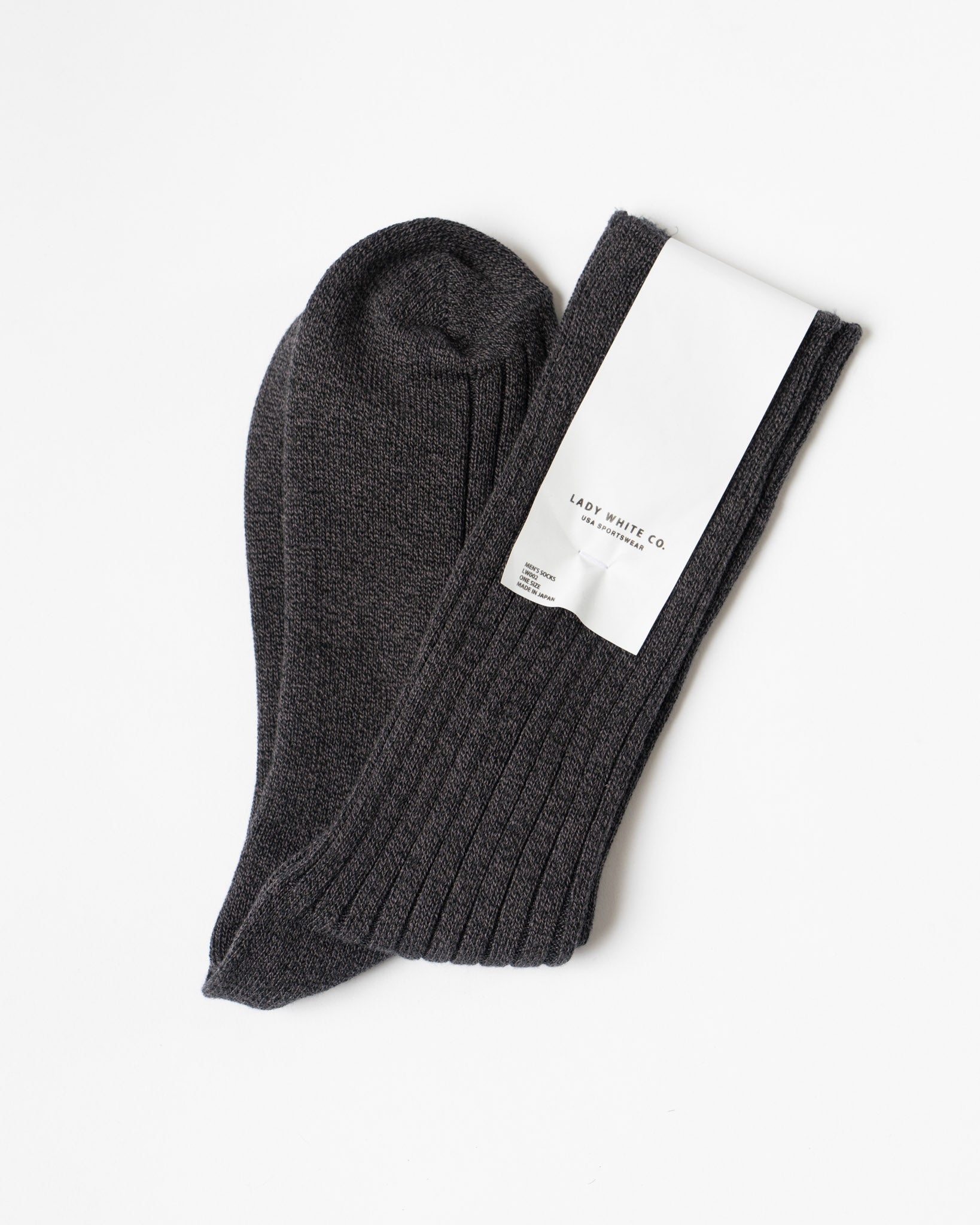 Lady White Co. LWC Sock in Black Melange